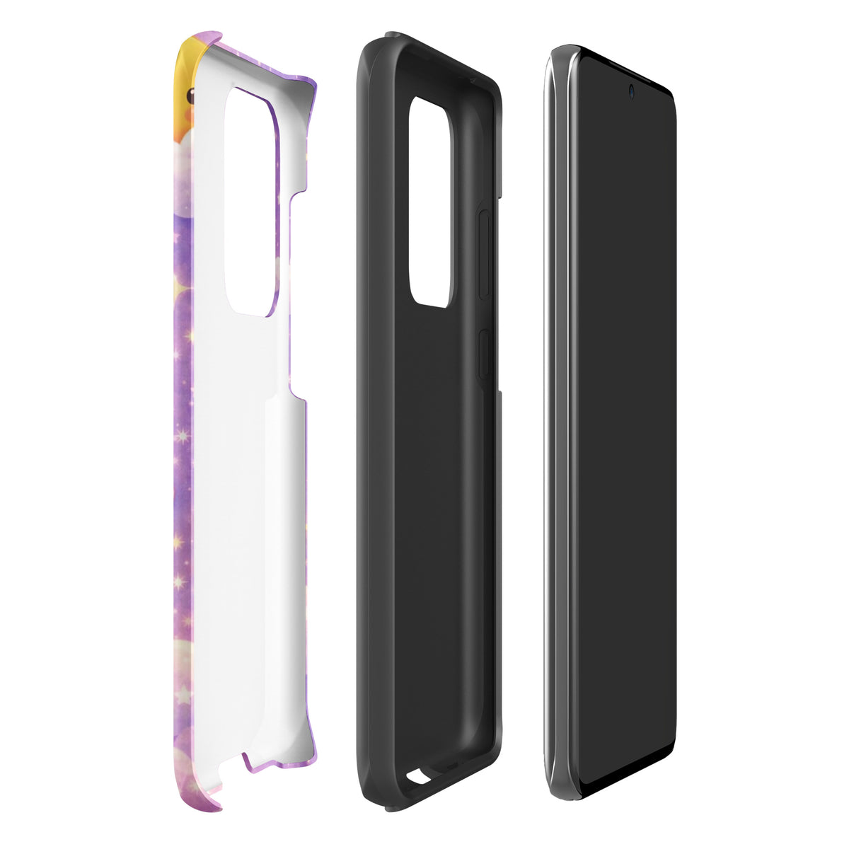 Phone Case for Samsung Galaxy with Cute Bunny Moon Design