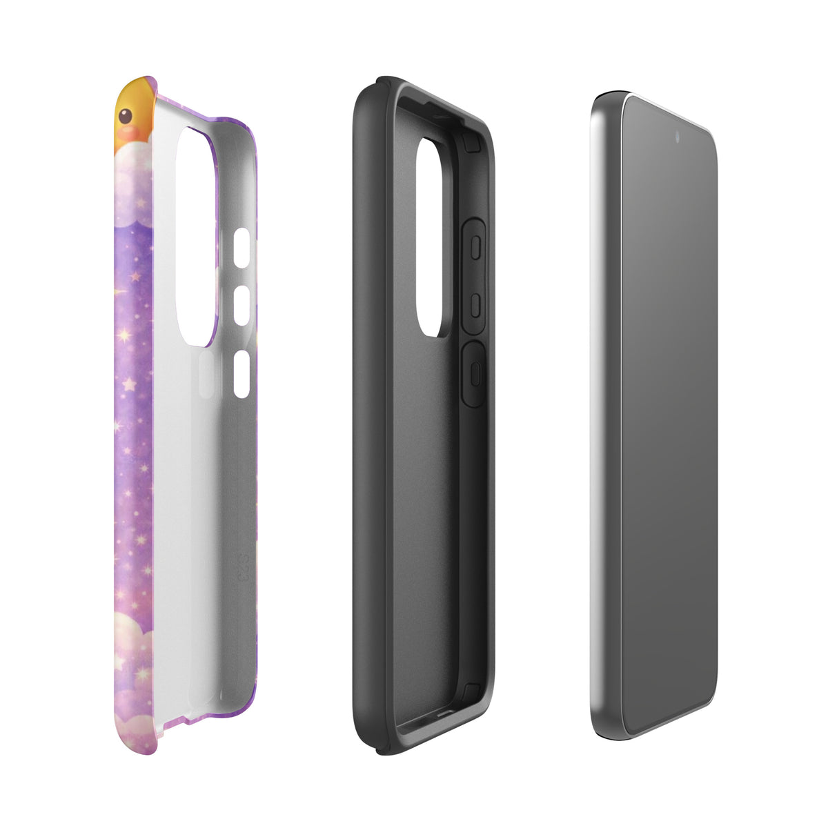 Phone Case for Samsung Galaxy with cozy dreamy bunny moon design in soft pastel colors, showcasing charm and durability.