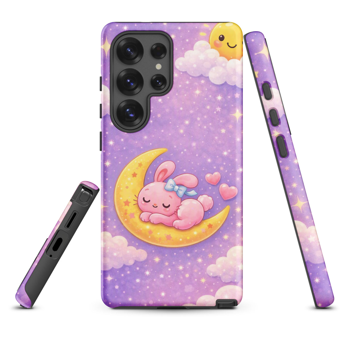Phone Case with dreamy bunny moon design for Samsung Galaxy