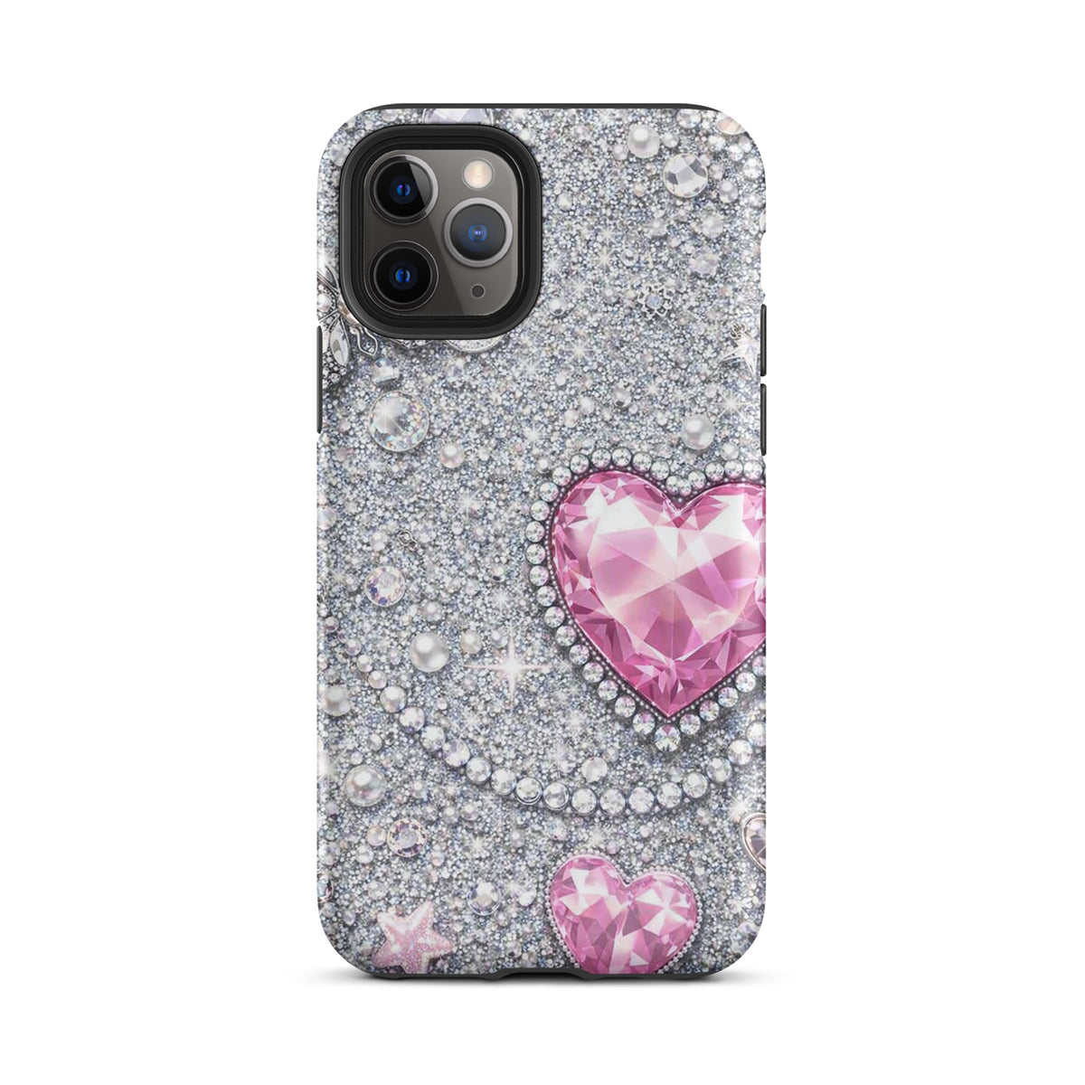 Phone Case for iPhone - Sparkling Heart Glam