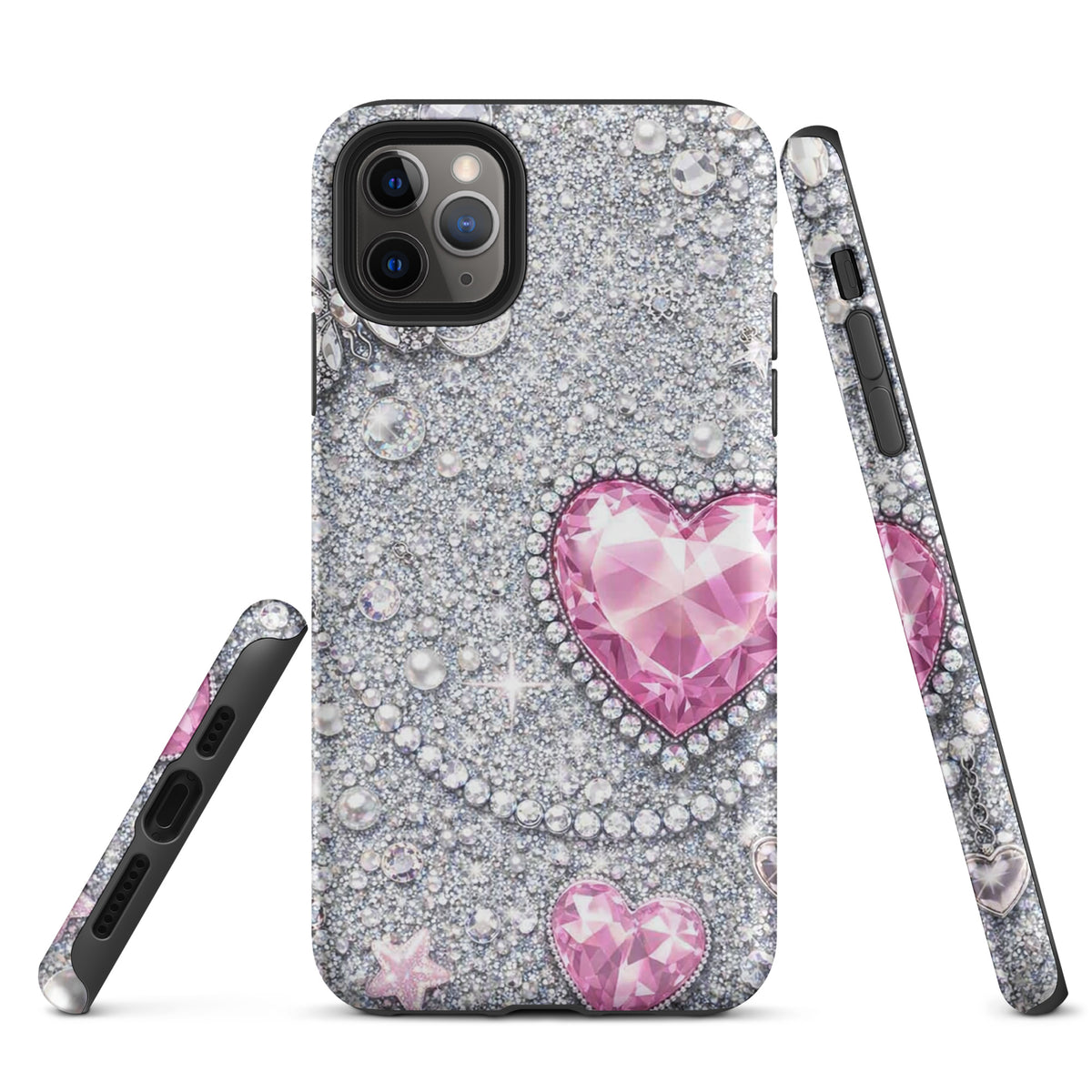 Phone Case for iPhone - Sparkling Heart Glam