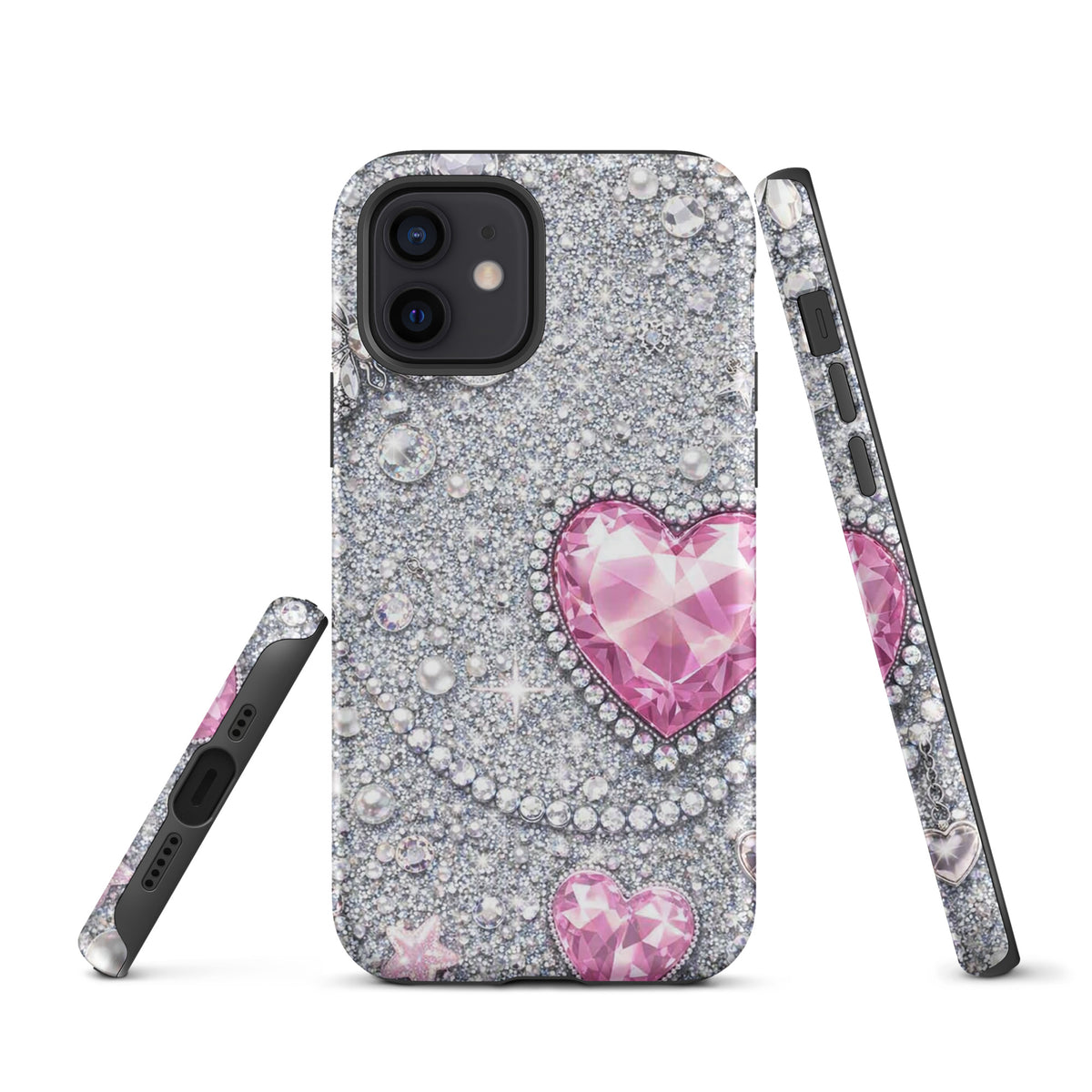 Phone Case for iPhone - Sparkling Heart Glam