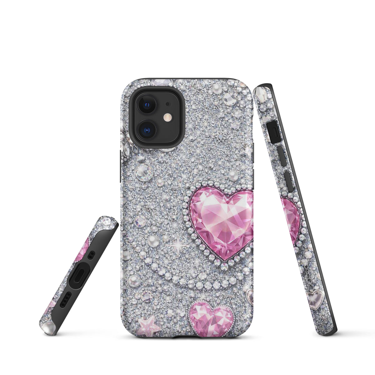 Phone Case for iPhone - Sparkling Heart Glam
