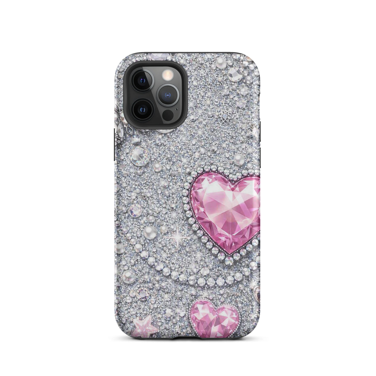 Phone Case for iPhone - Sparkling Heart Glam