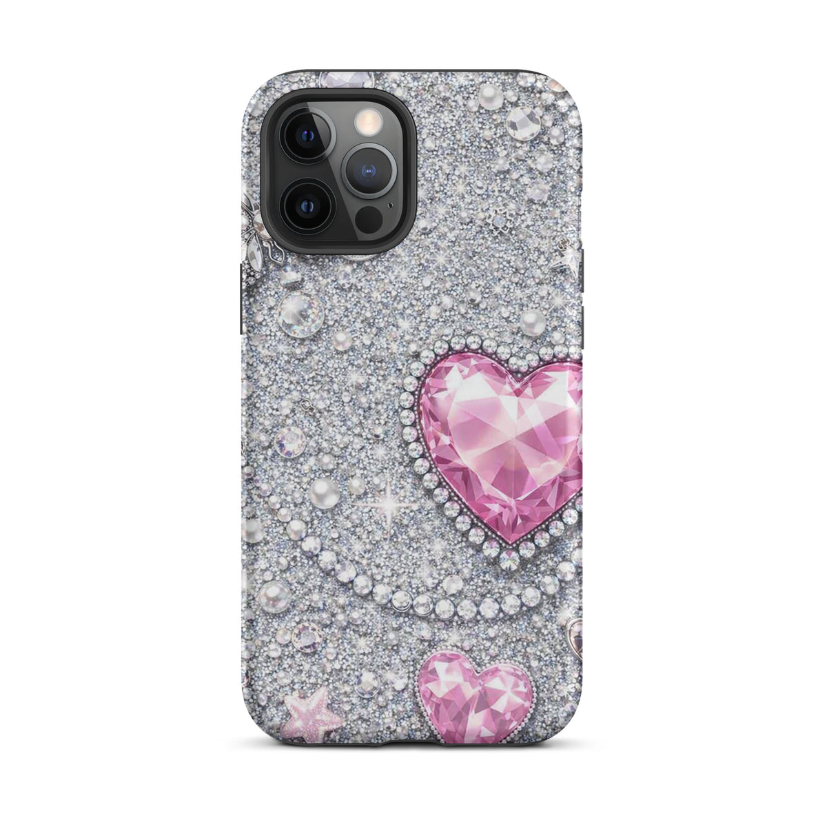 Phone Case for iPhone - Sparkling Heart Glam