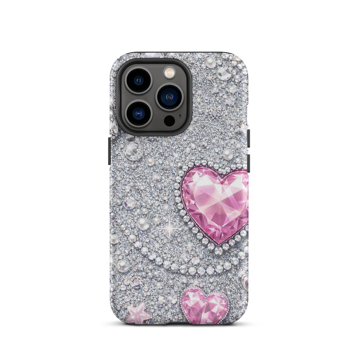 Phone Case for iPhone - Sparkling Heart Glam
