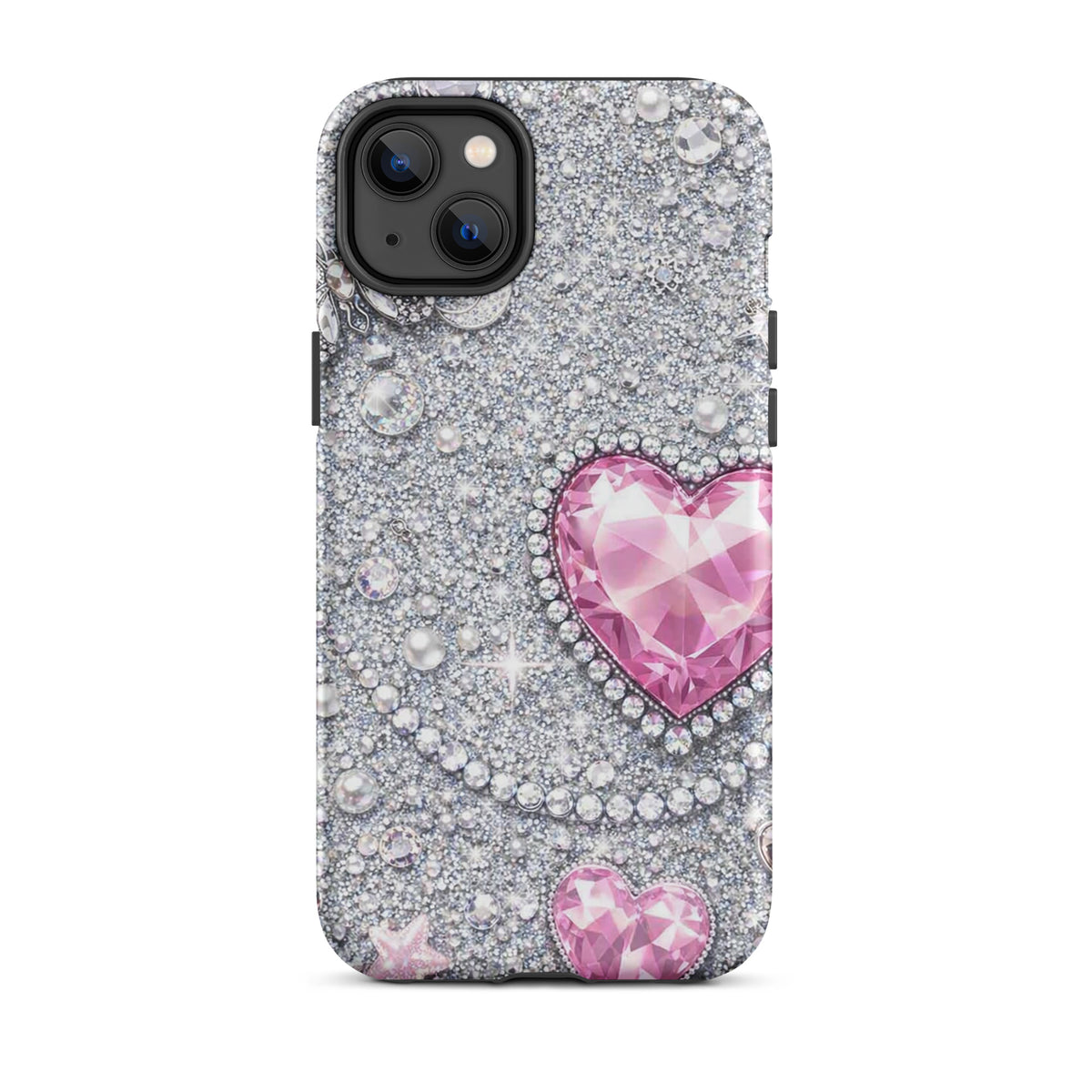 Phone Case for iPhone - Sparkling Heart Glam