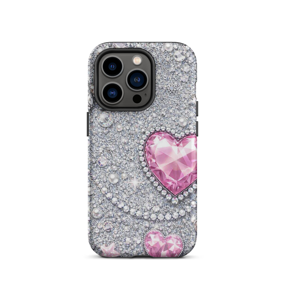 Phone Case for iPhone - Sparkling Heart Glam