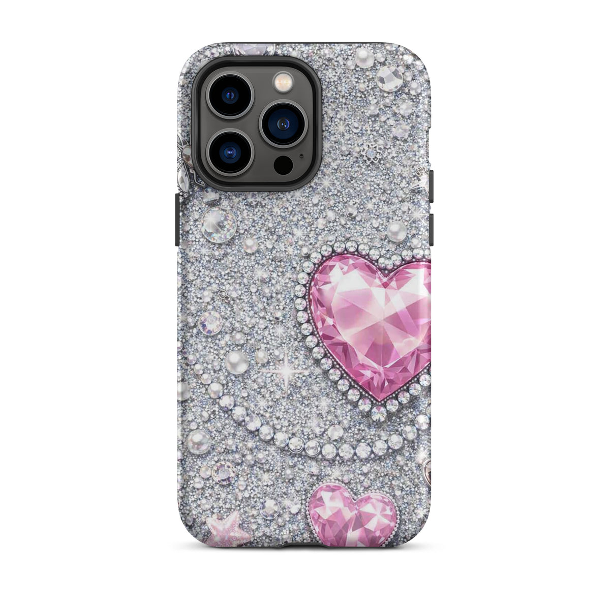 Phone Case for iPhone - Sparkling Heart Glam