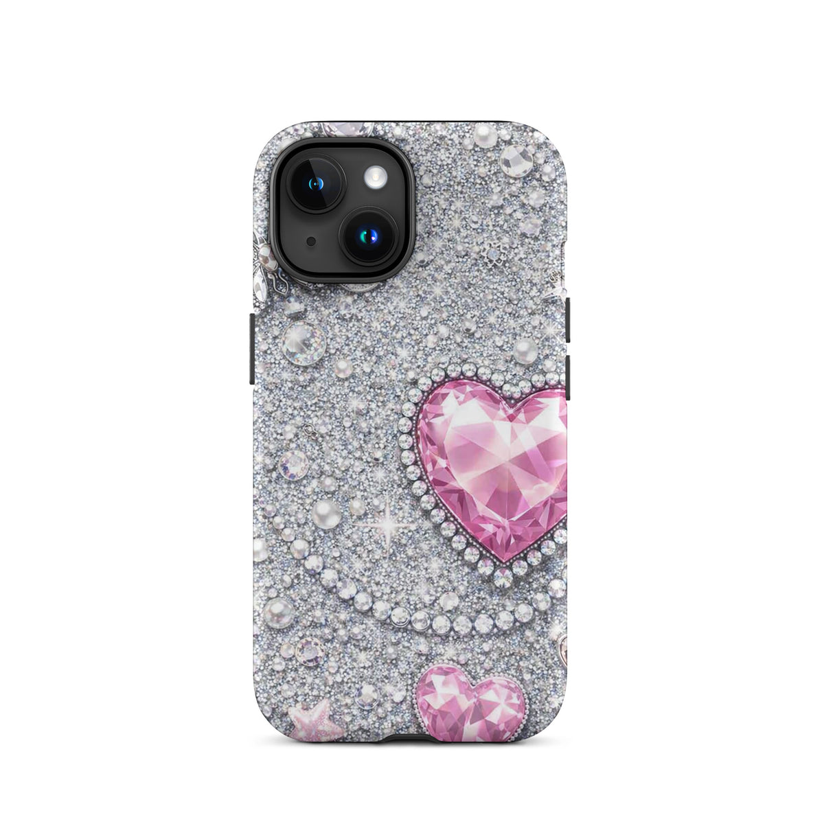 Phone Case for iPhone - Sparkling Heart Glam