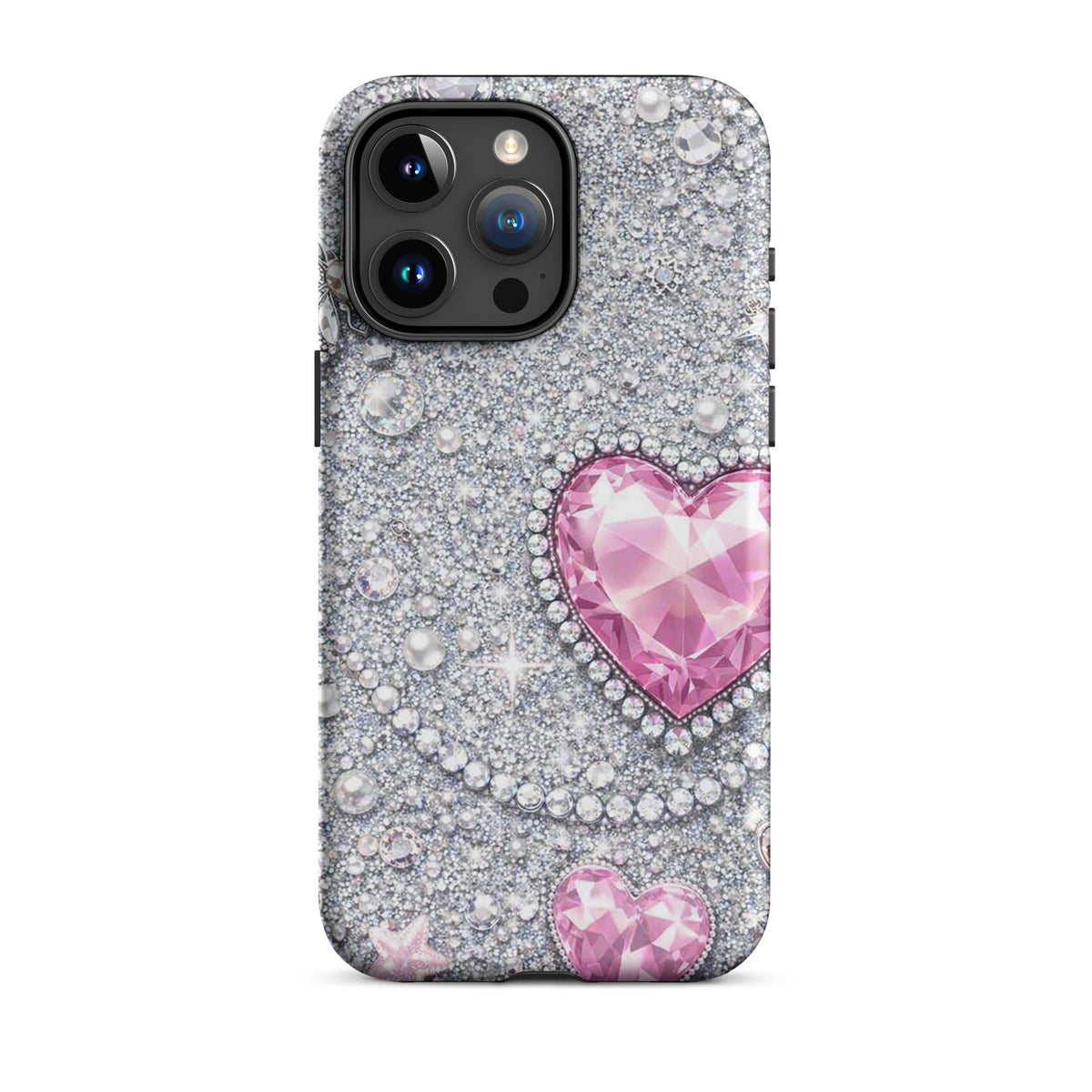 Phone Case for iPhone - Sparkling Heart Glam