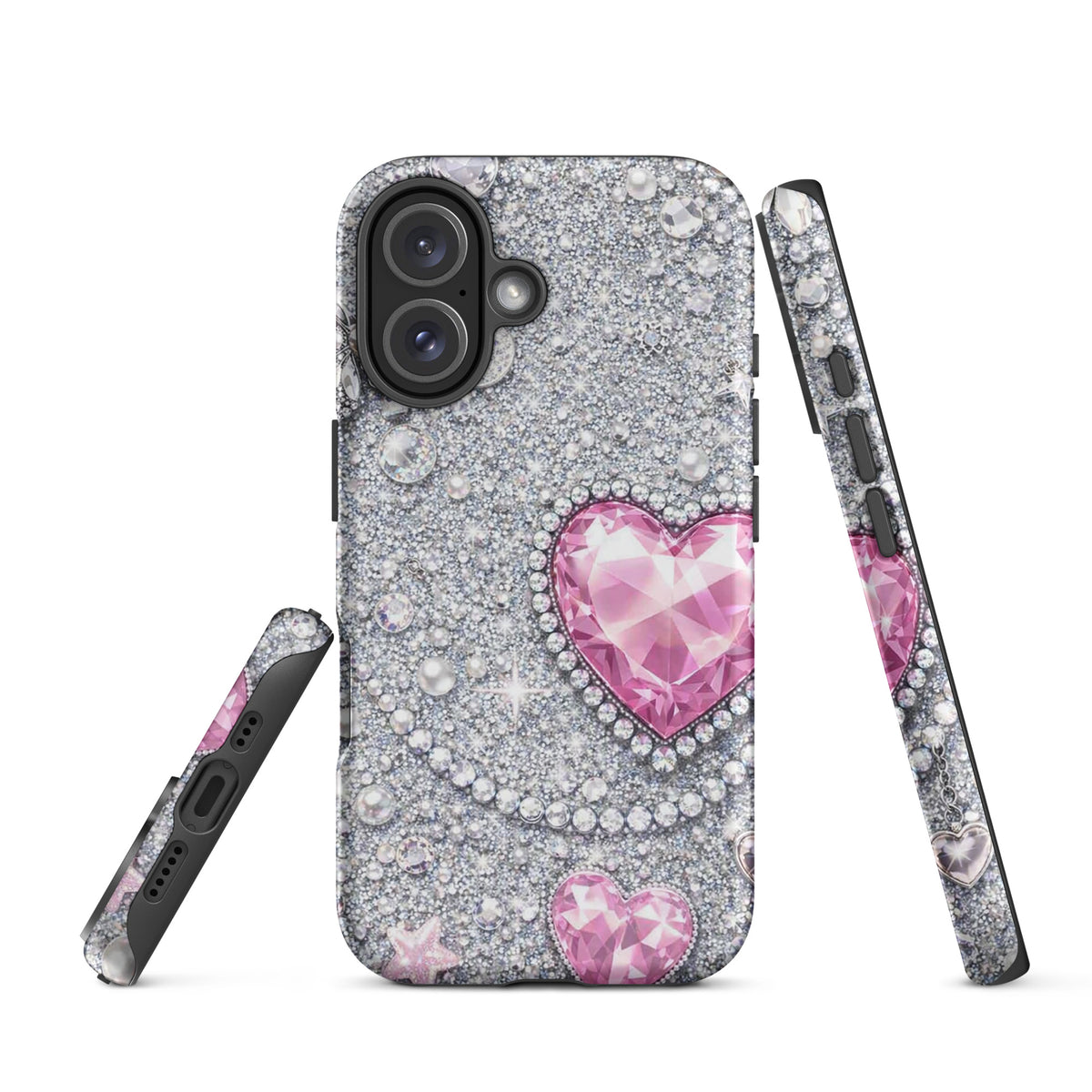 Phone Case for iPhone - Sparkling Heart Glam