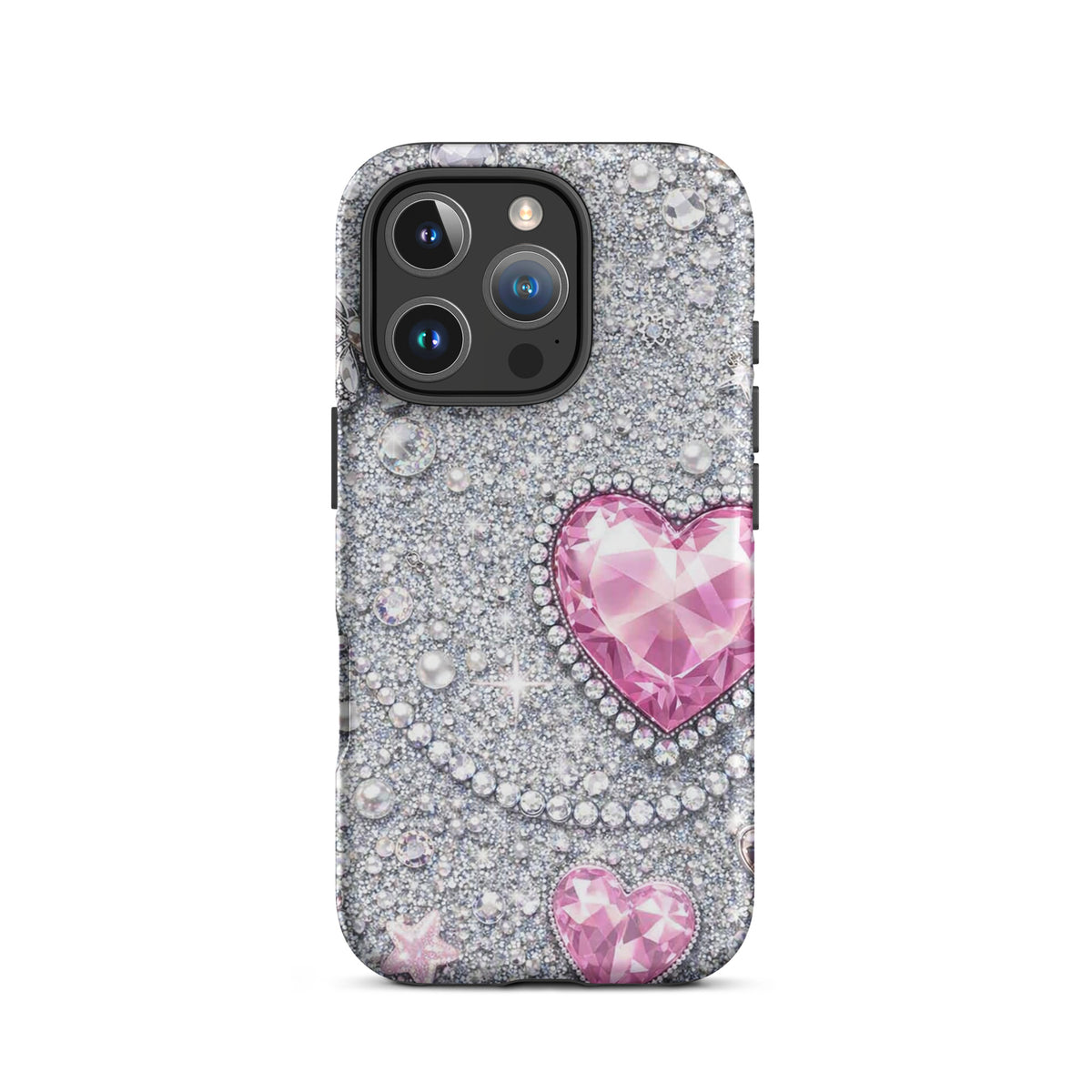 Phone Case for iPhone - Sparkling Heart Glam