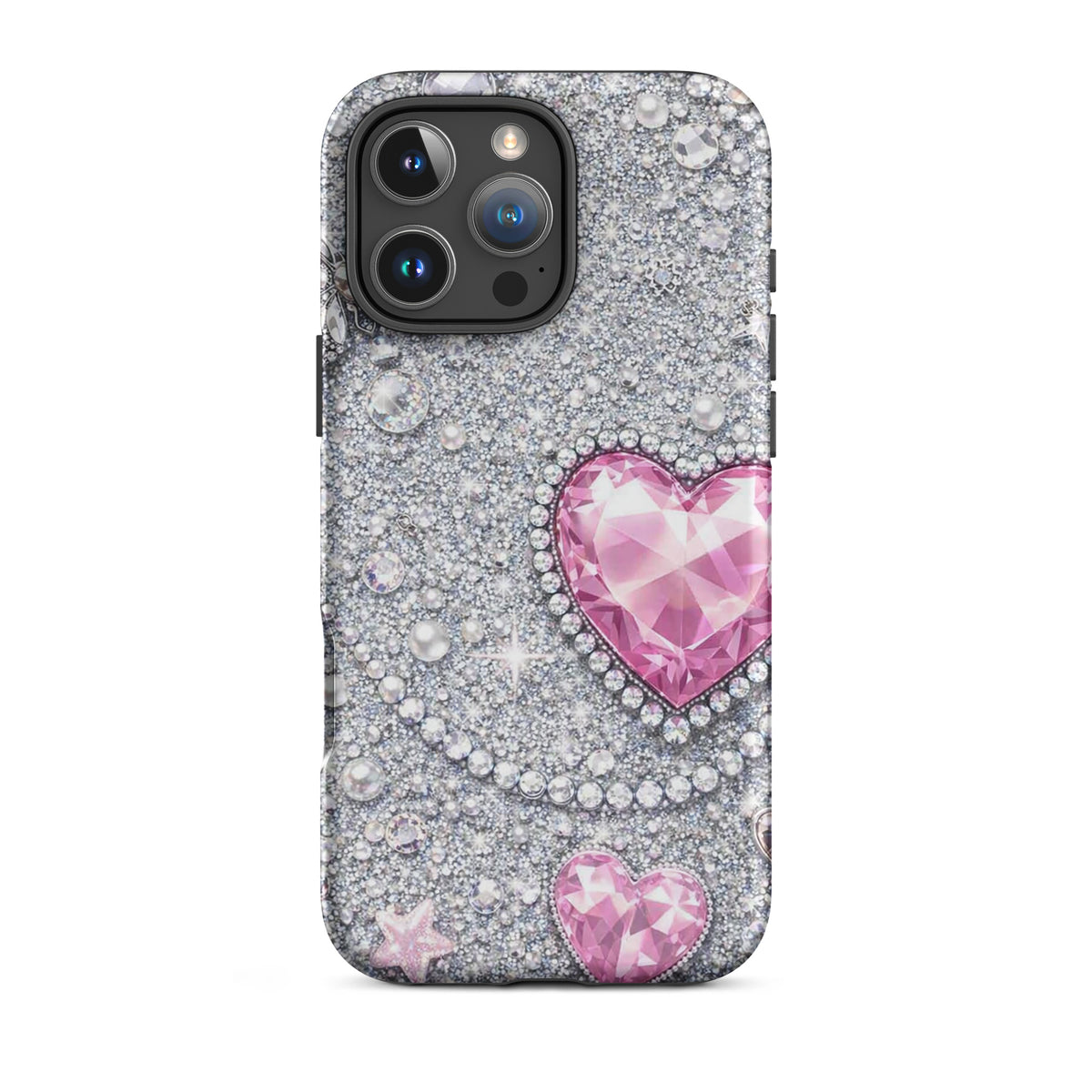 Phone Case for iPhone - Sparkling Heart Glam