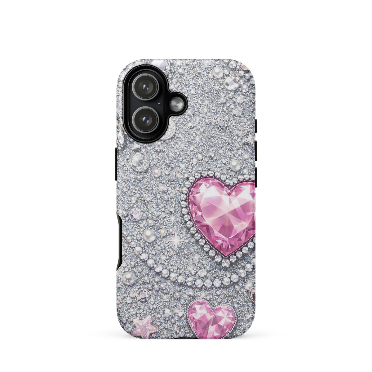 Phone Case for iPhone - Sparkling Heart Glam