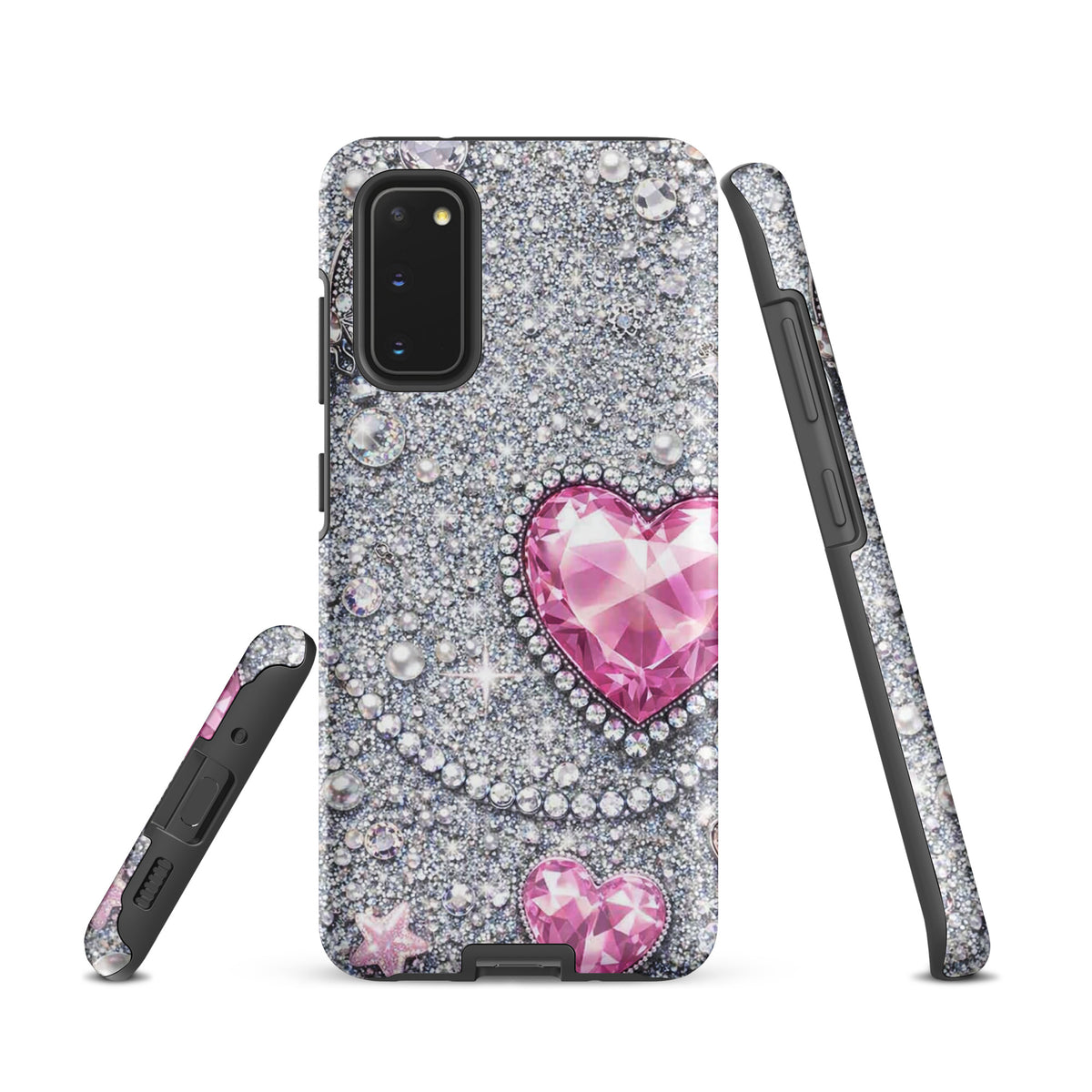 Phone Case for Samsung Galaxy - Sparkling Heart Glam