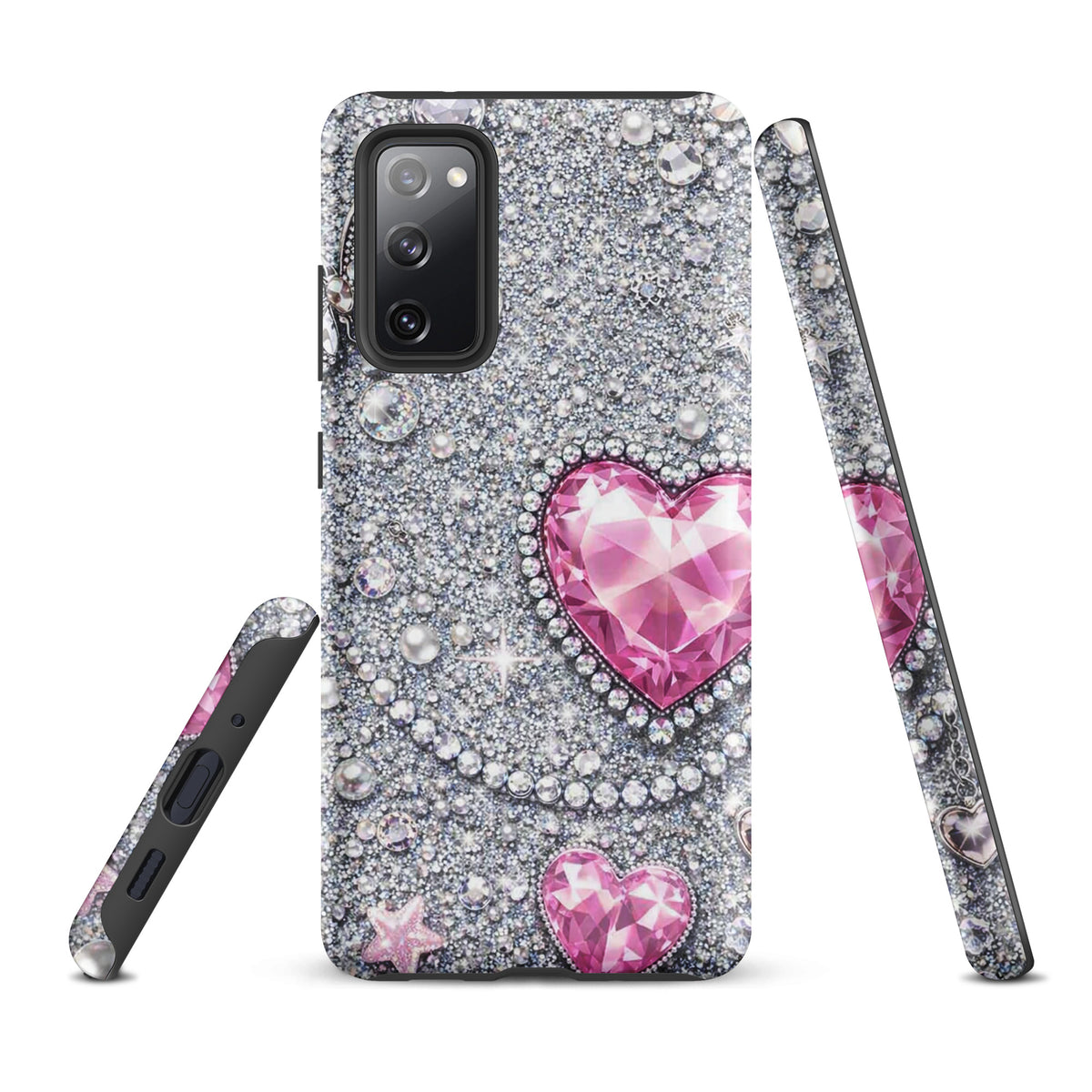 Phone Case for Samsung Galaxy - Sparkling Heart Glam