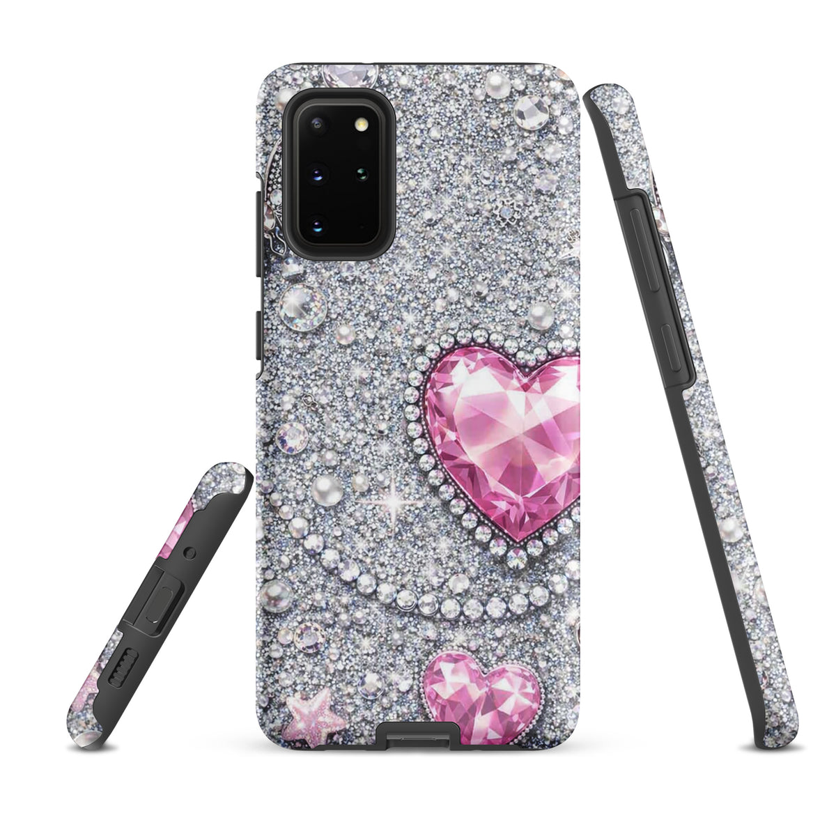 Phone Case for Samsung Galaxy - Sparkling Heart Glam