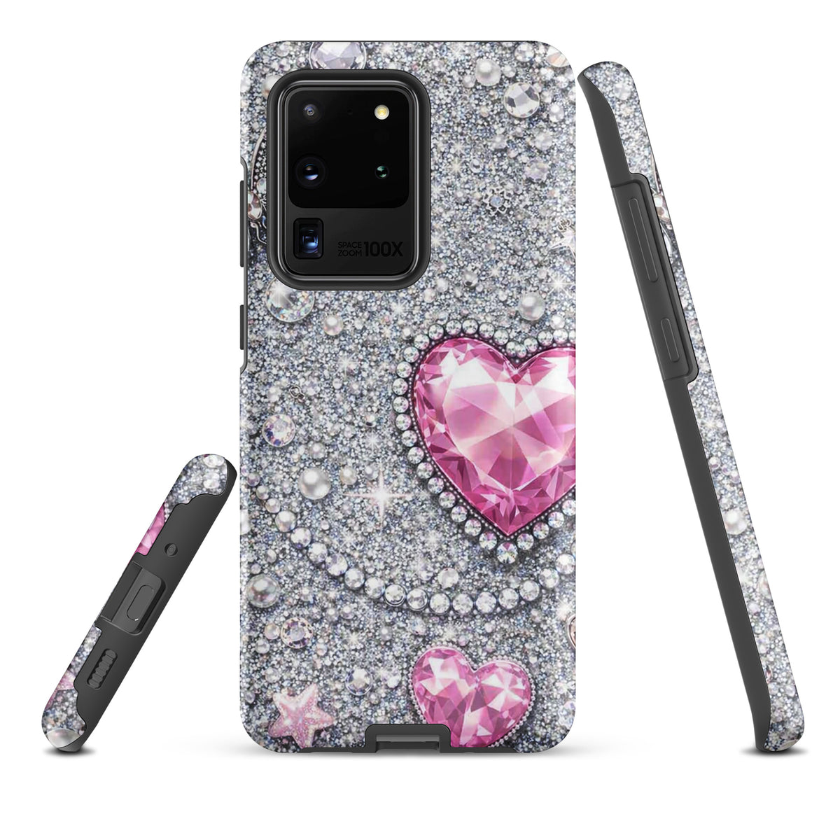 Phone Case for Samsung Galaxy - Sparkling Heart Glam