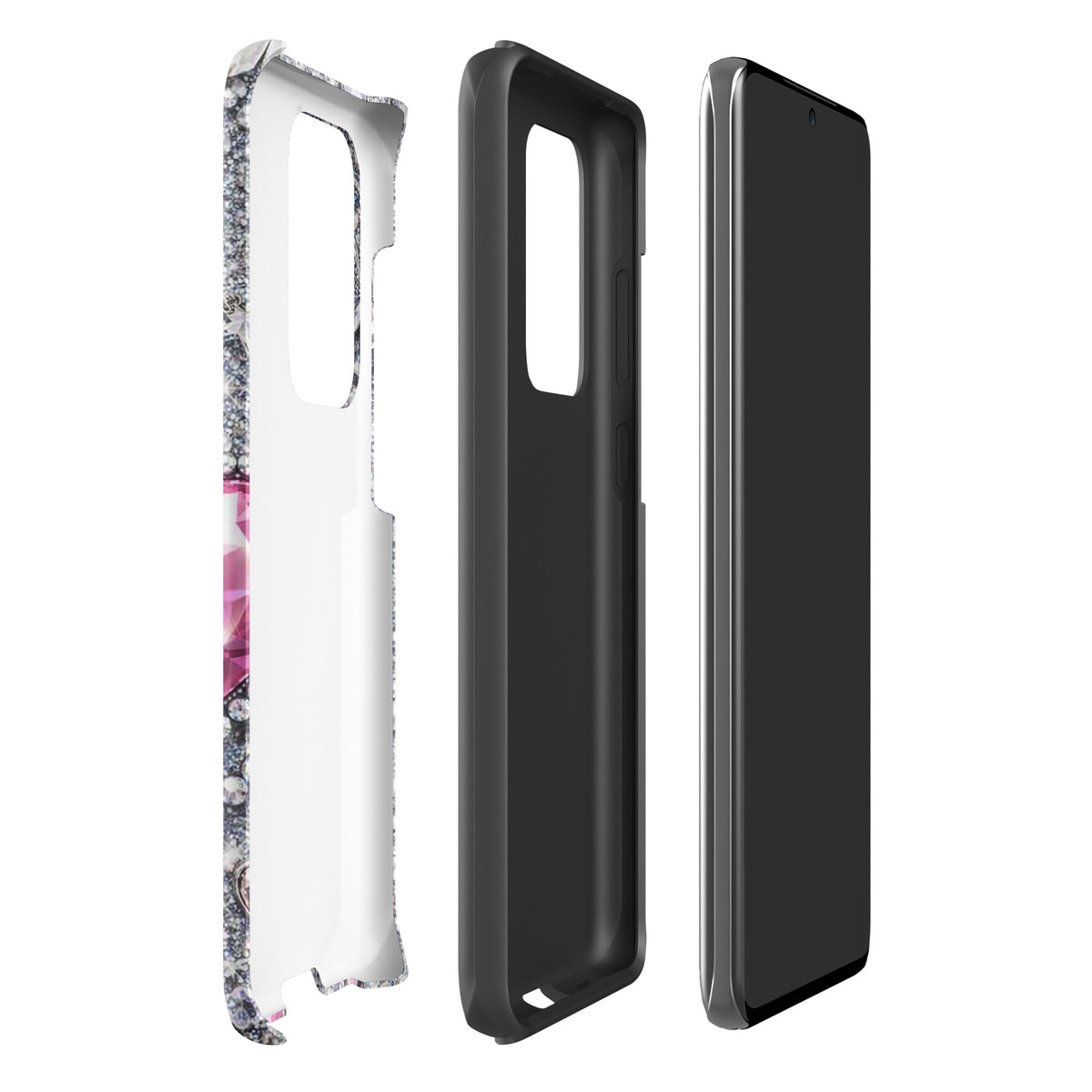 Phone Case for Samsung Galaxy - Sparkling Heart Glam