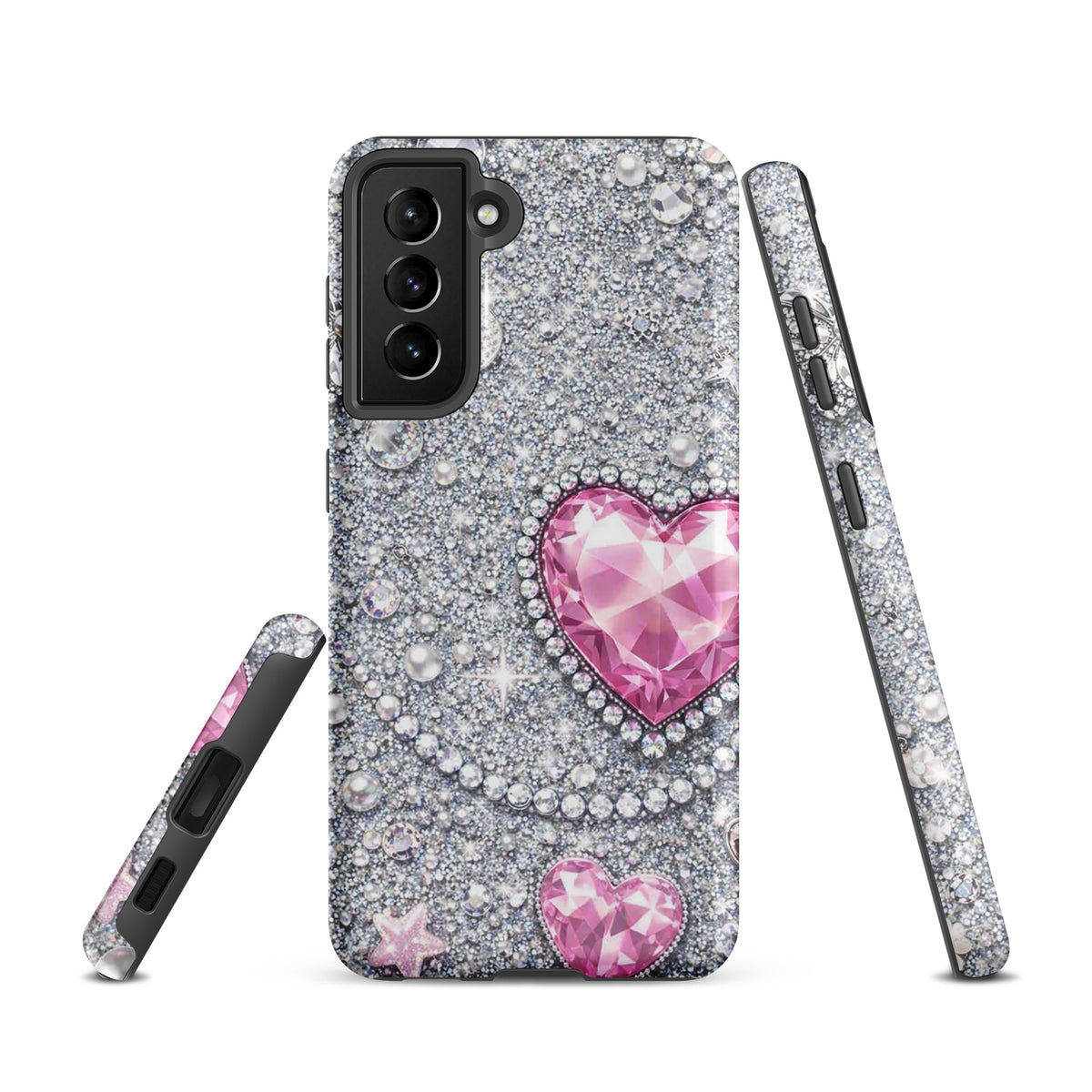 Phone Case for Samsung Galaxy - Sparkling Heart Glam
