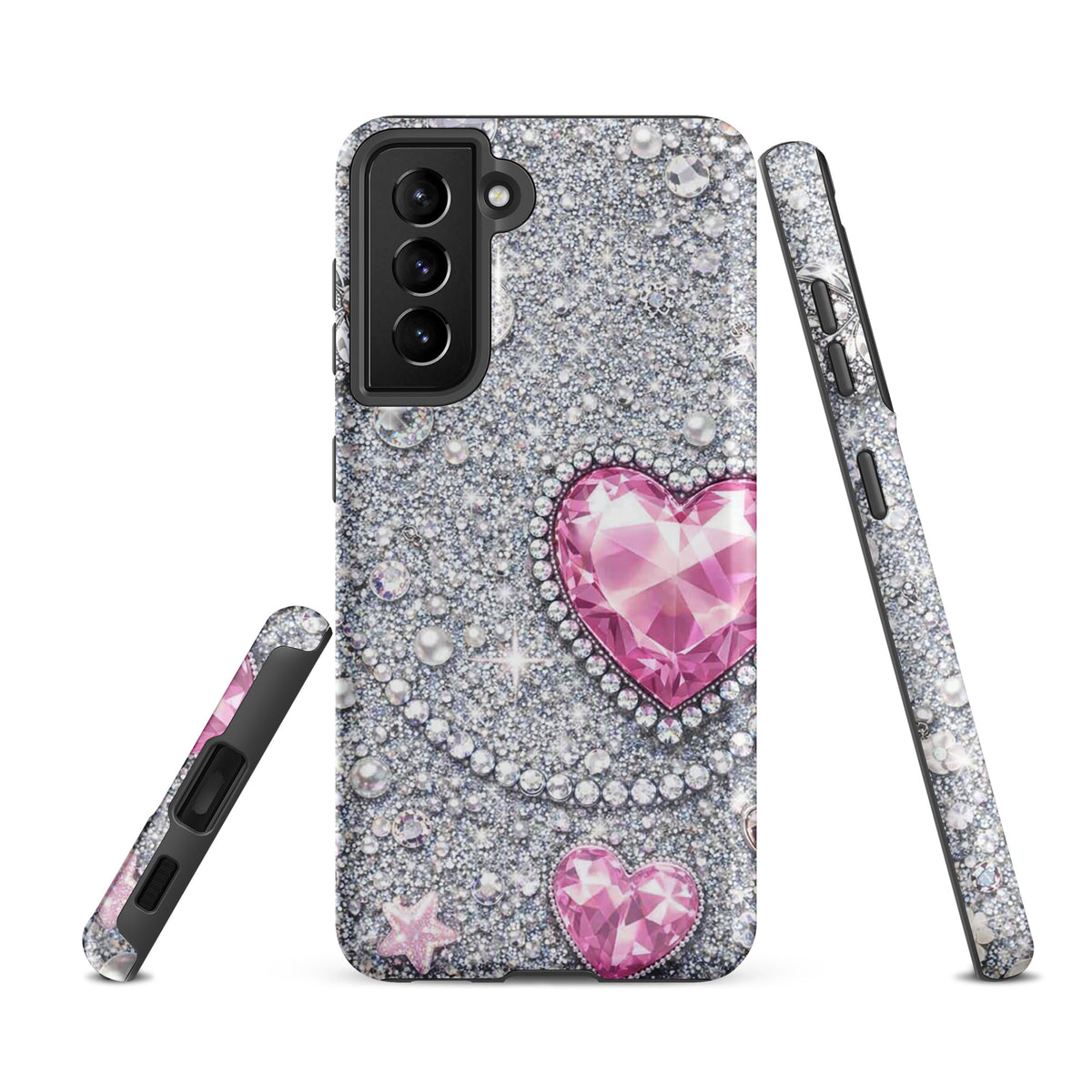 Phone Case for Samsung Galaxy - Sparkling Heart Glam