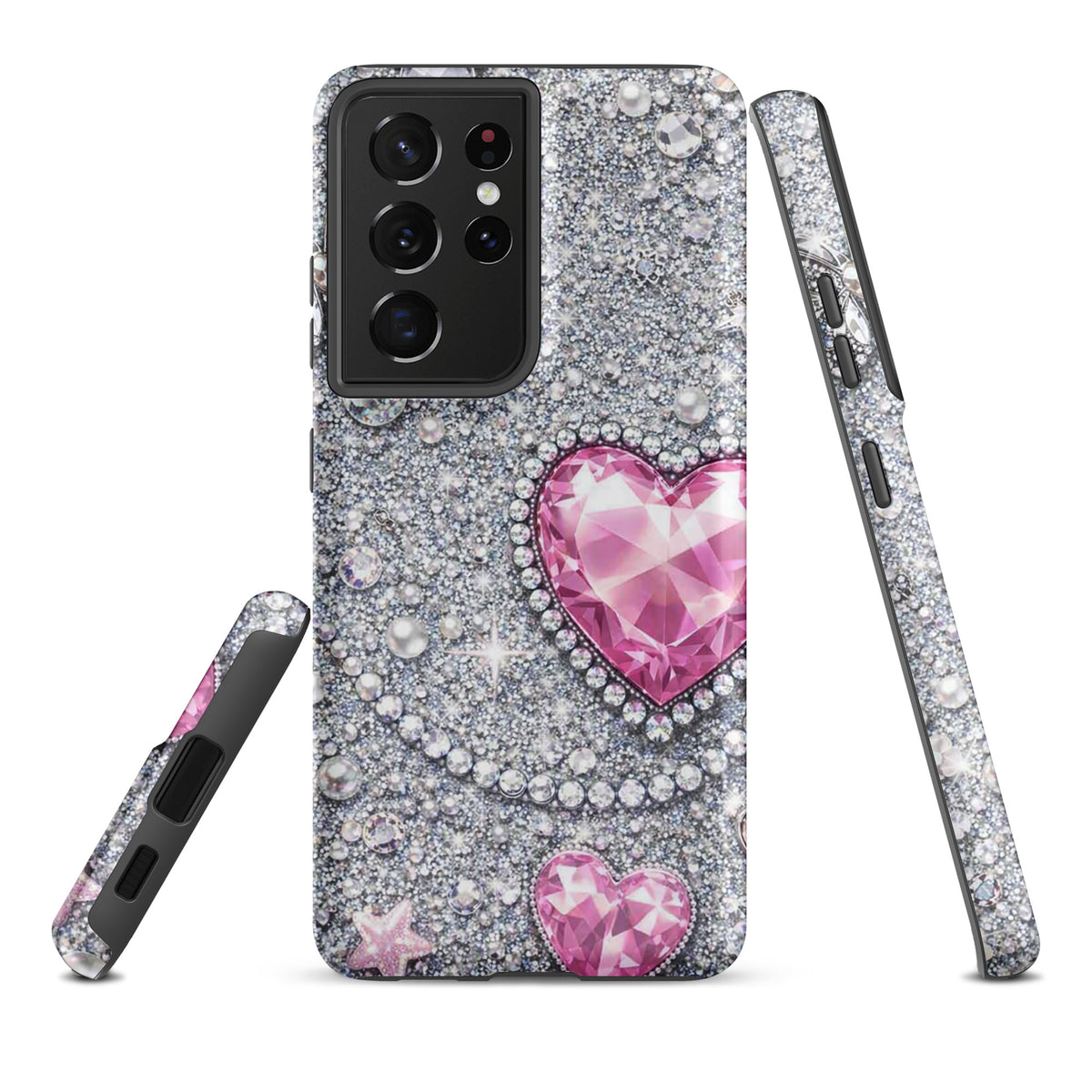 Phone Case for Samsung Galaxy - Sparkling Heart Glam