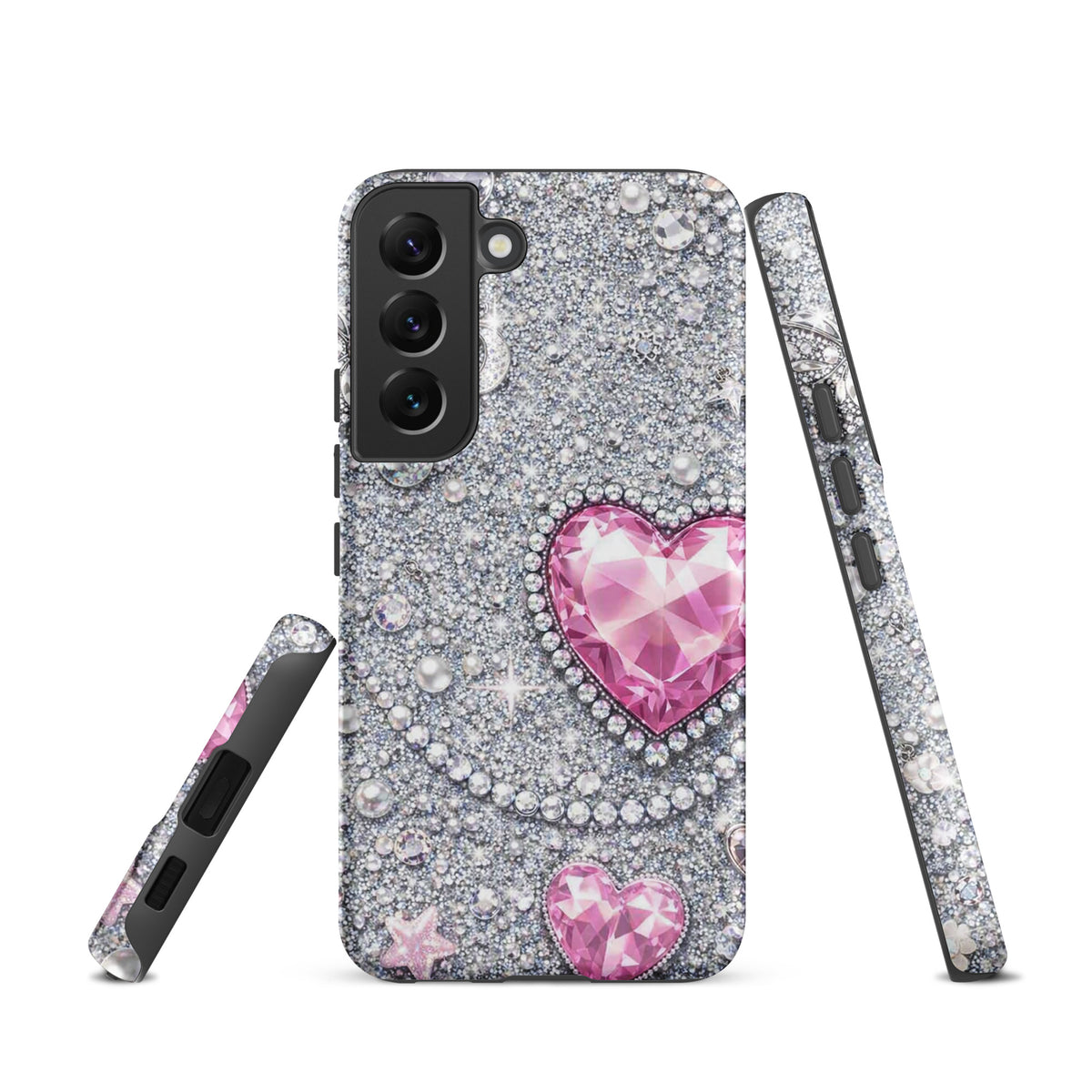 Phone Case for Samsung Galaxy - Sparkling Heart Glam