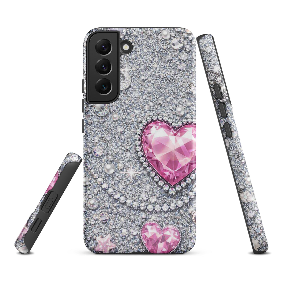 Phone Case for Samsung Galaxy - Sparkling Heart Glam