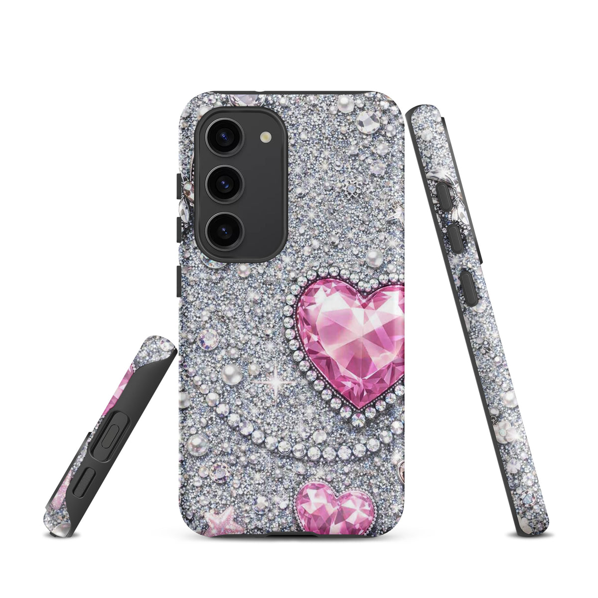 Phone Case for Samsung Galaxy - Sparkling Heart Glam