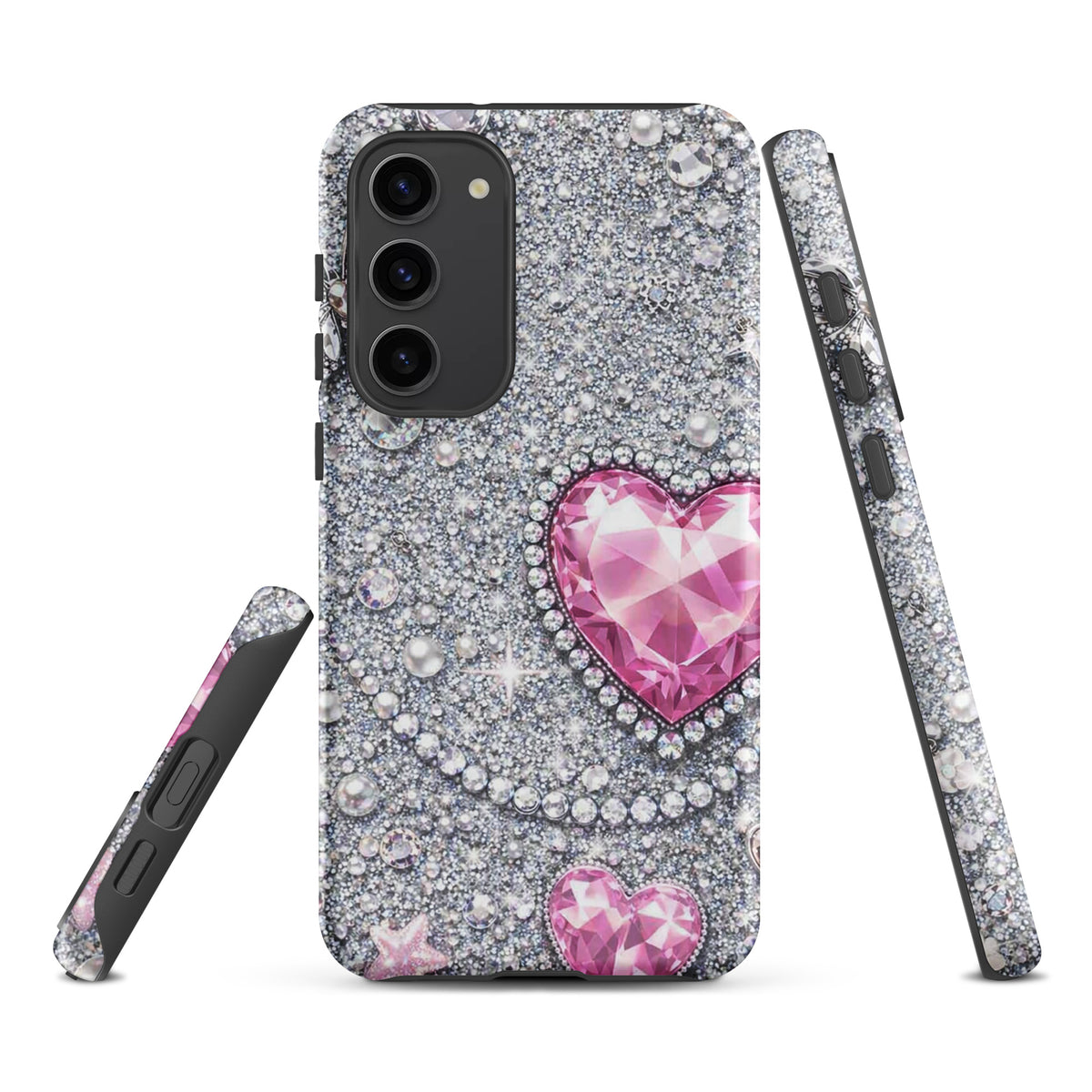 Phone Case for Samsung Galaxy - Sparkling Heart Glam