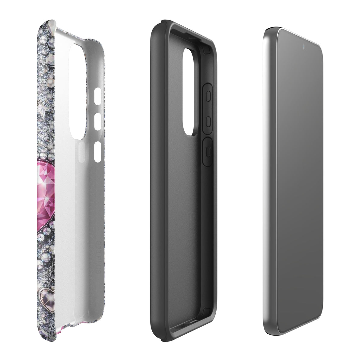 Phone Case for Samsung Galaxy - Sparkling Heart Glam