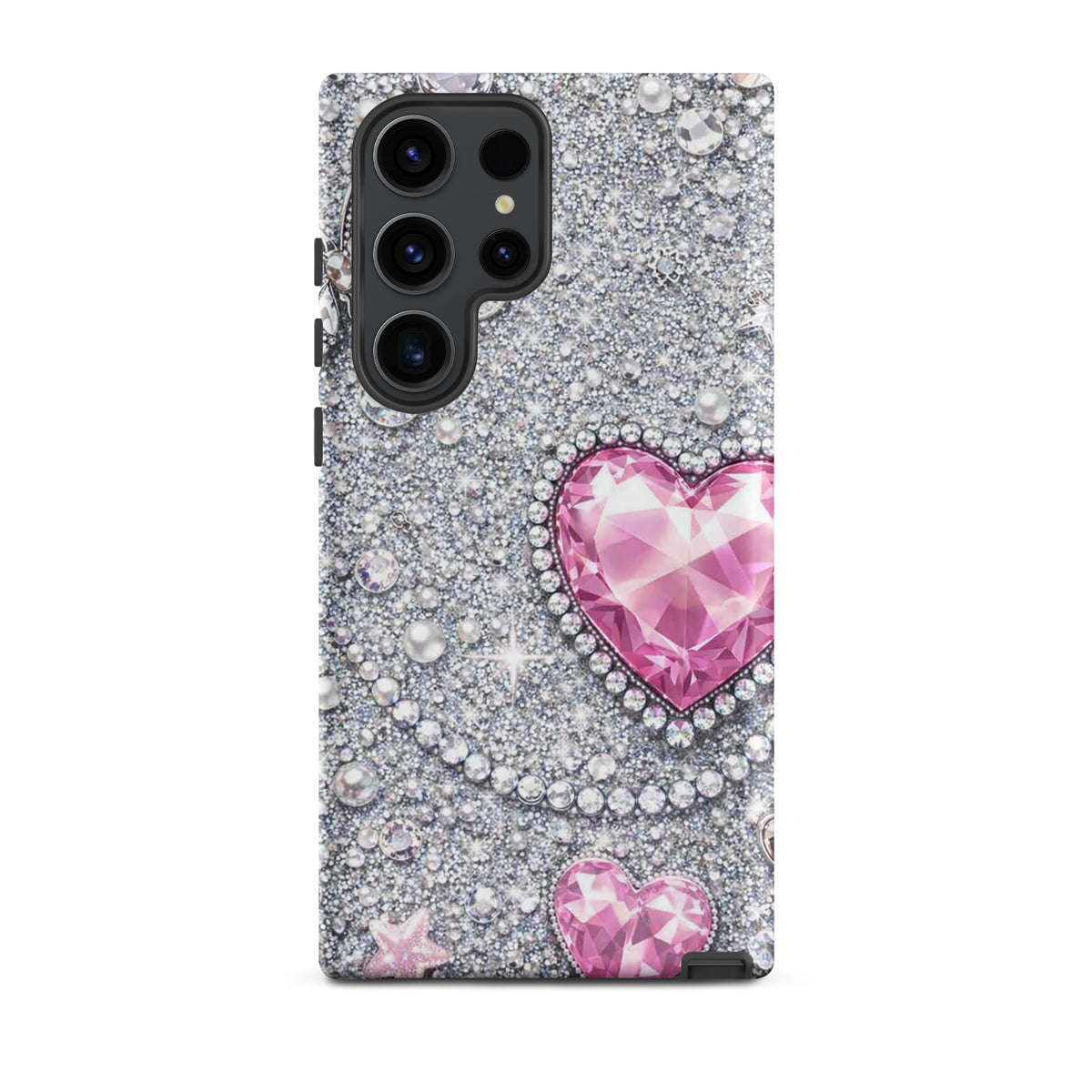 Phone Case for Samsung Galaxy - Sparkling Heart Glam