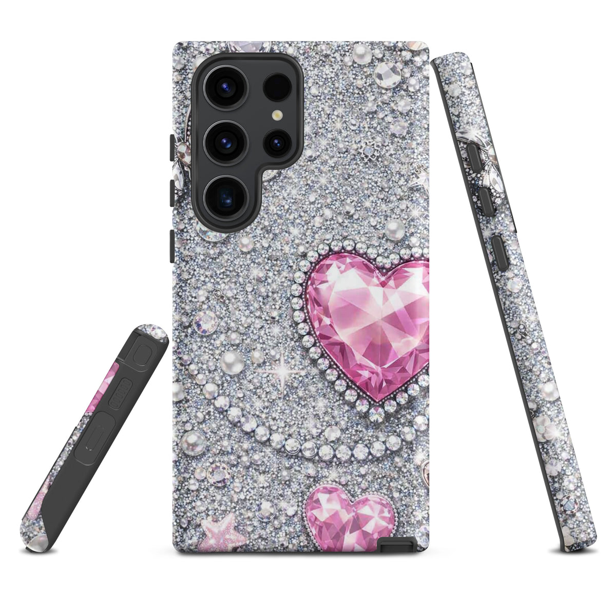 Phone Case for Samsung Galaxy - Sparkling Heart Glam