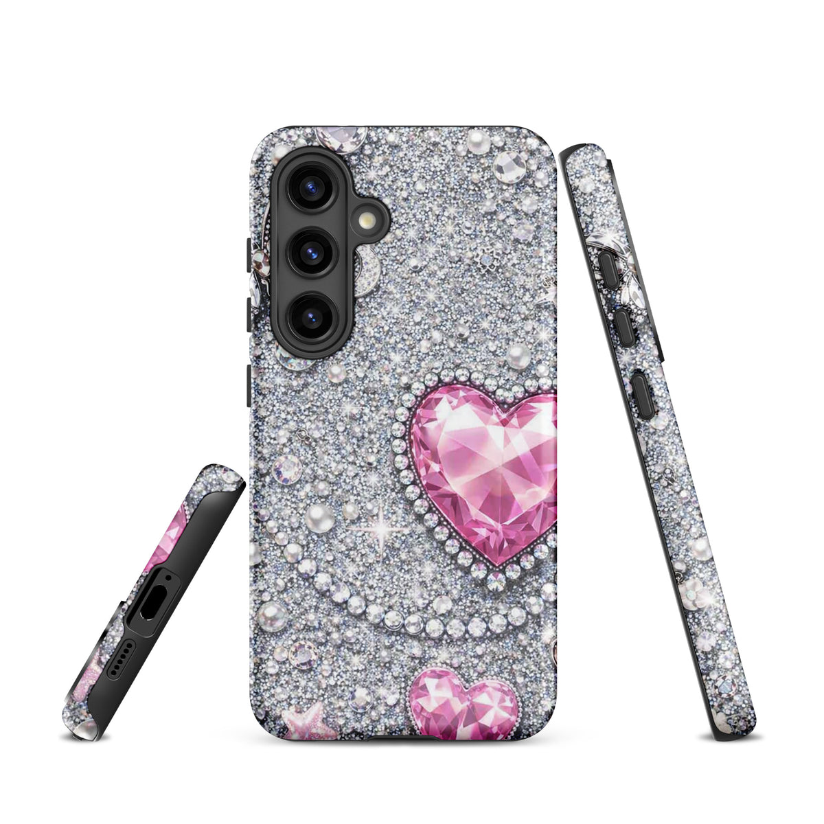 Phone Case for Samsung Galaxy - Sparkling Heart Glam