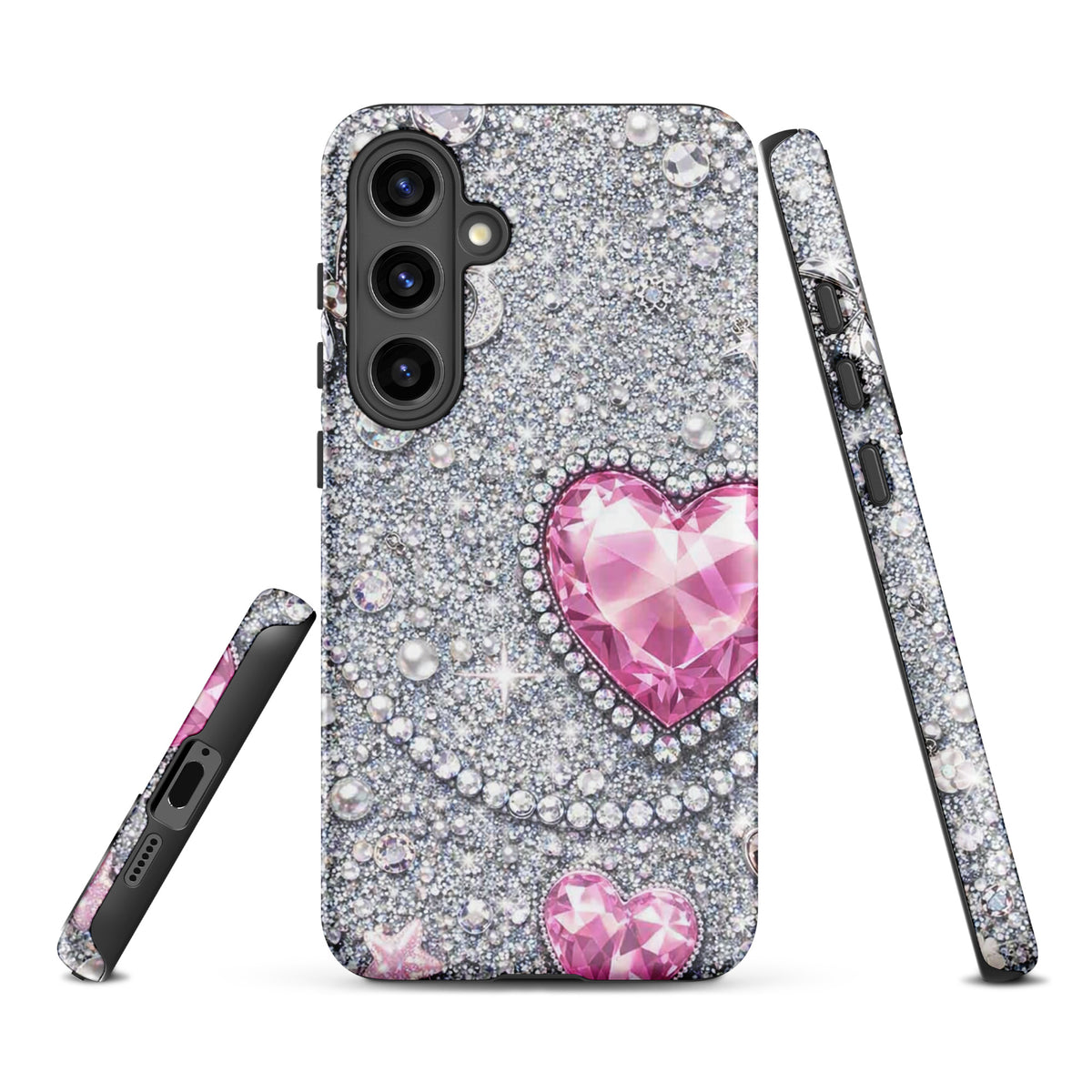Phone Case for Samsung Galaxy - Sparkling Heart Glam
