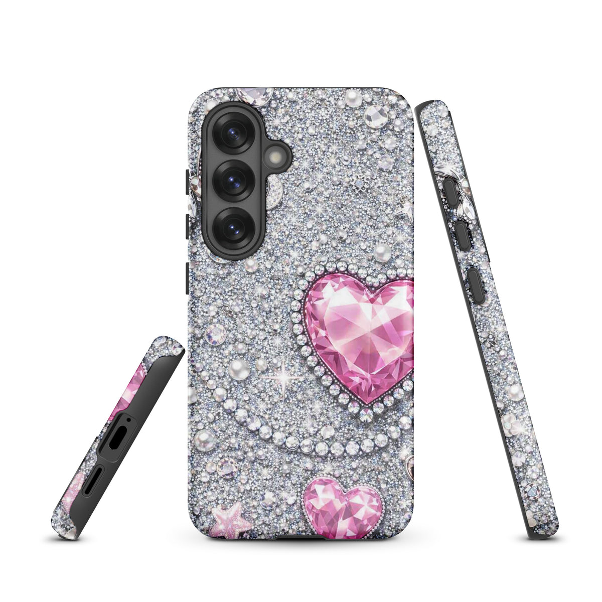 Phone Case for Samsung Galaxy - Sparkling Heart Glam