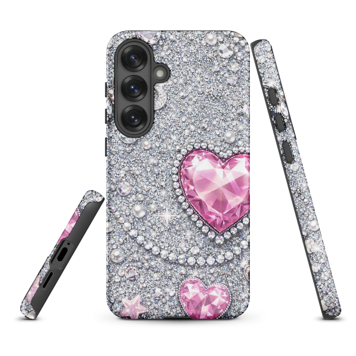 Phone Case for Samsung Galaxy - Sparkling Heart Glam
