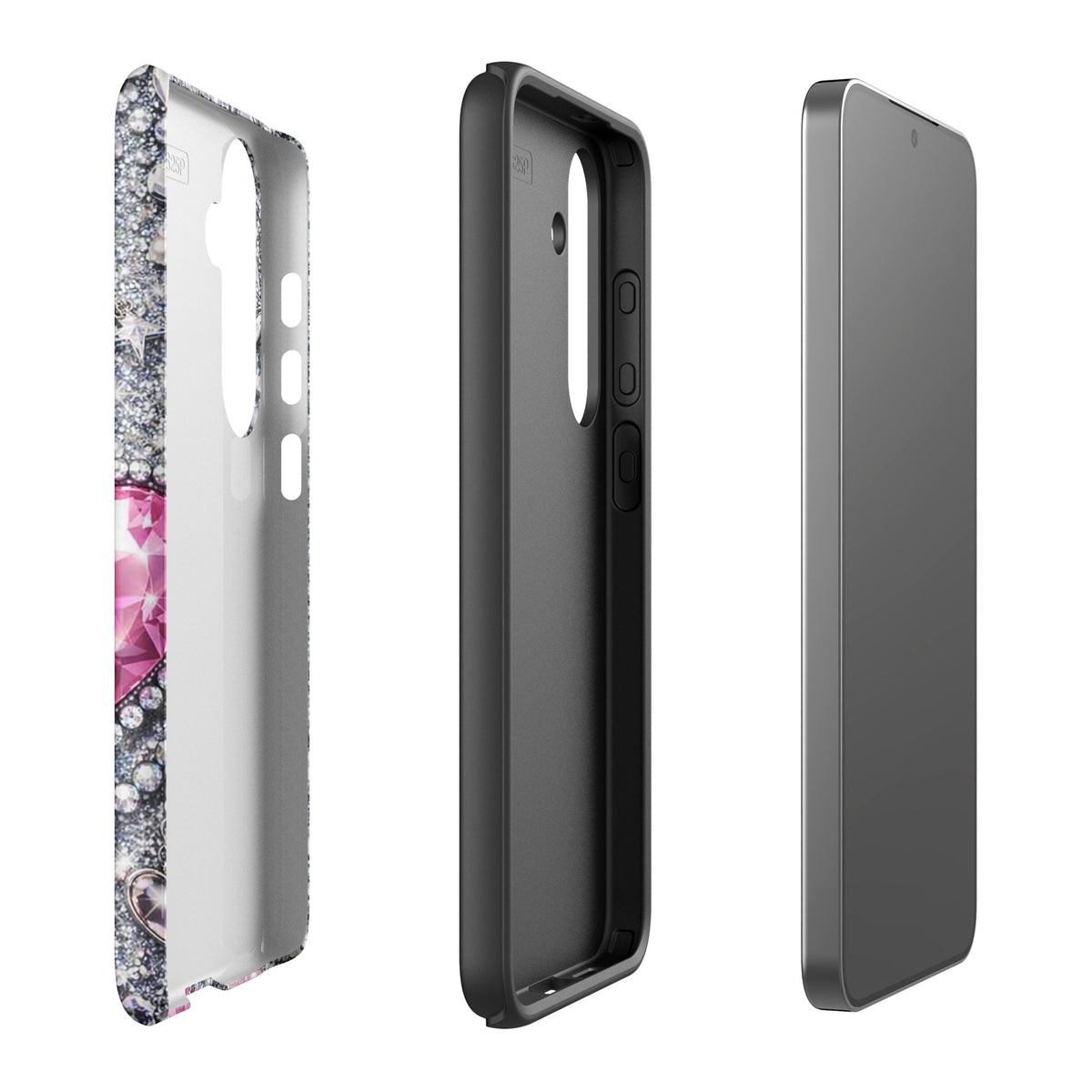 Phone Case for Samsung Galaxy - Sparkling Heart Glam