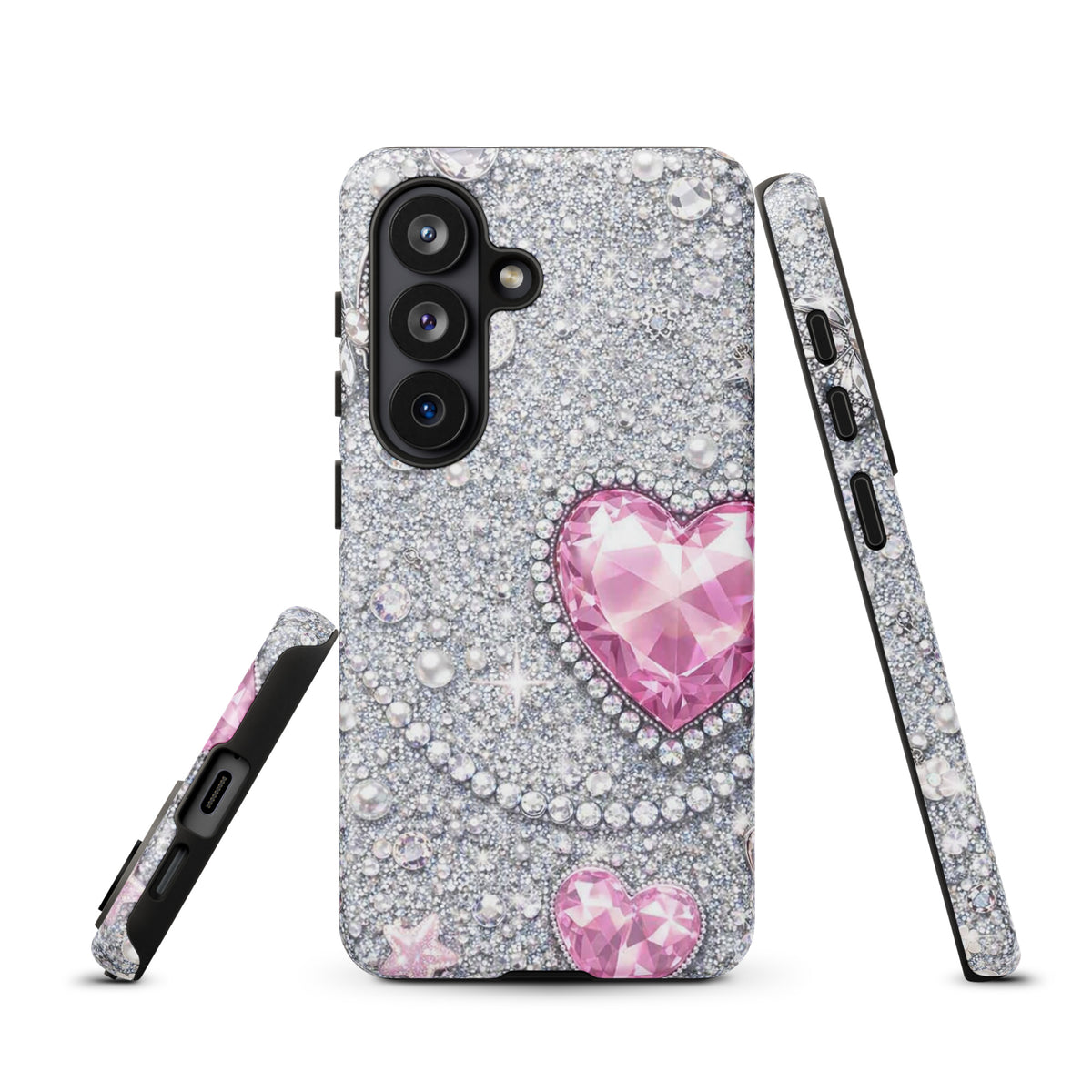 Phone Case for Samsung Galaxy - Sparkling Heart Glam