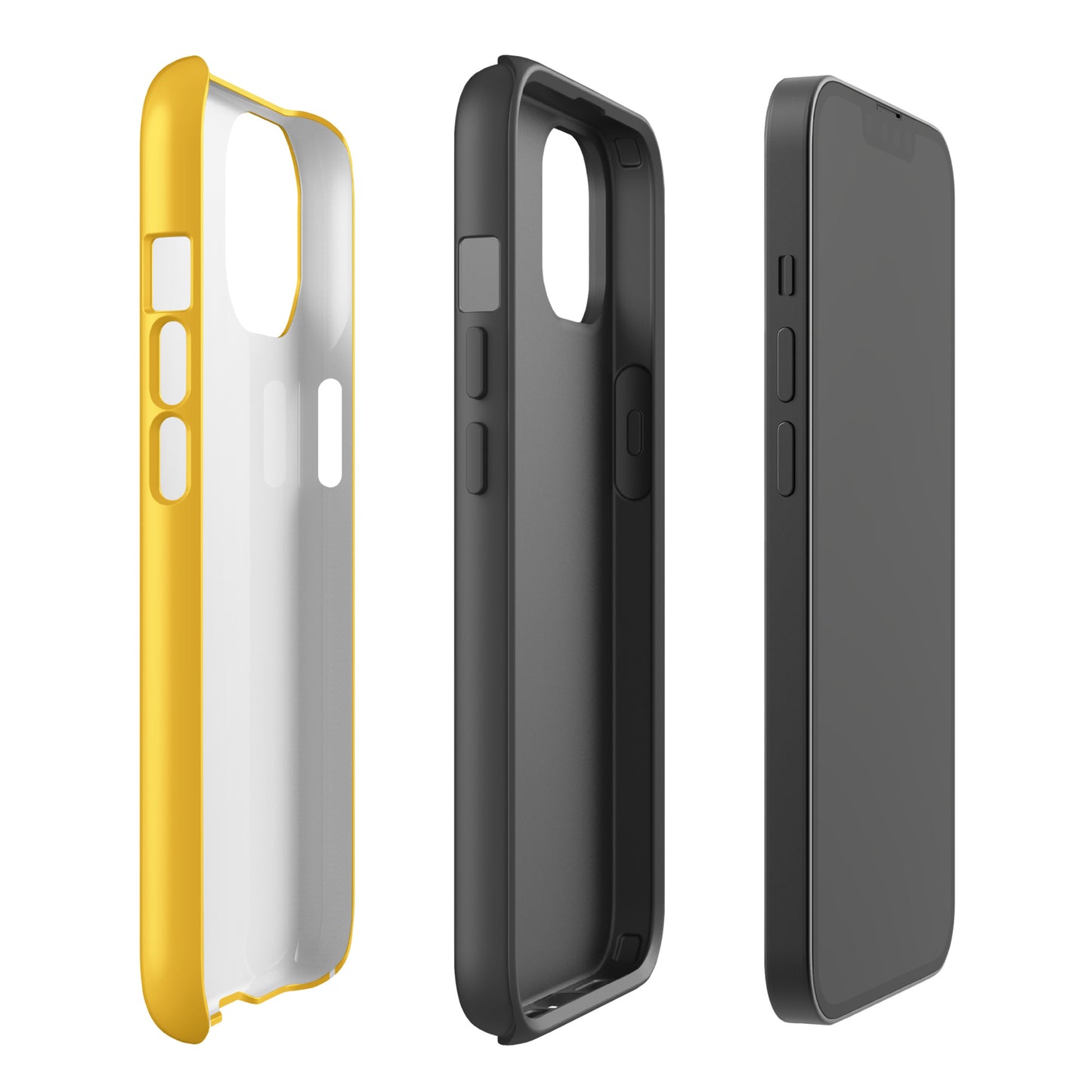 Phone Case for iPhone with heart-eyes smiley art, showcasing bold design and vibrant colors.