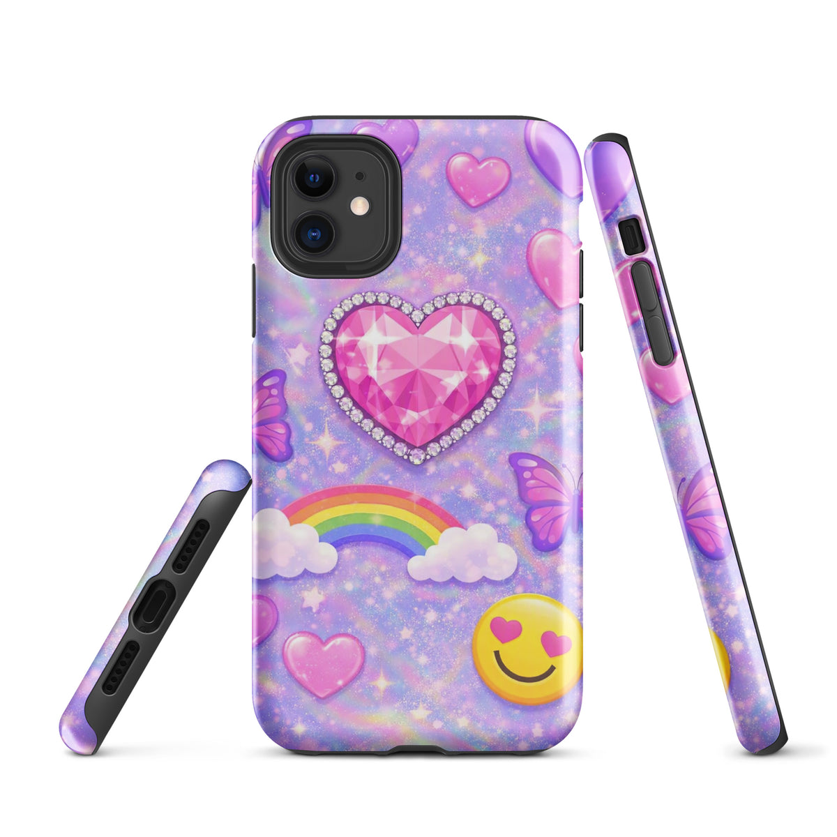 Phone Case for iPhone - Sparkle Heart Fantasy Case (xx203)