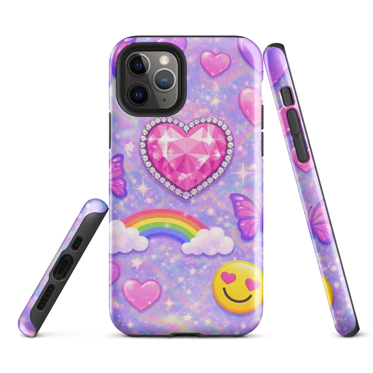 Phone Case for iPhone - Sparkle Heart Fantasy Case (xx203)