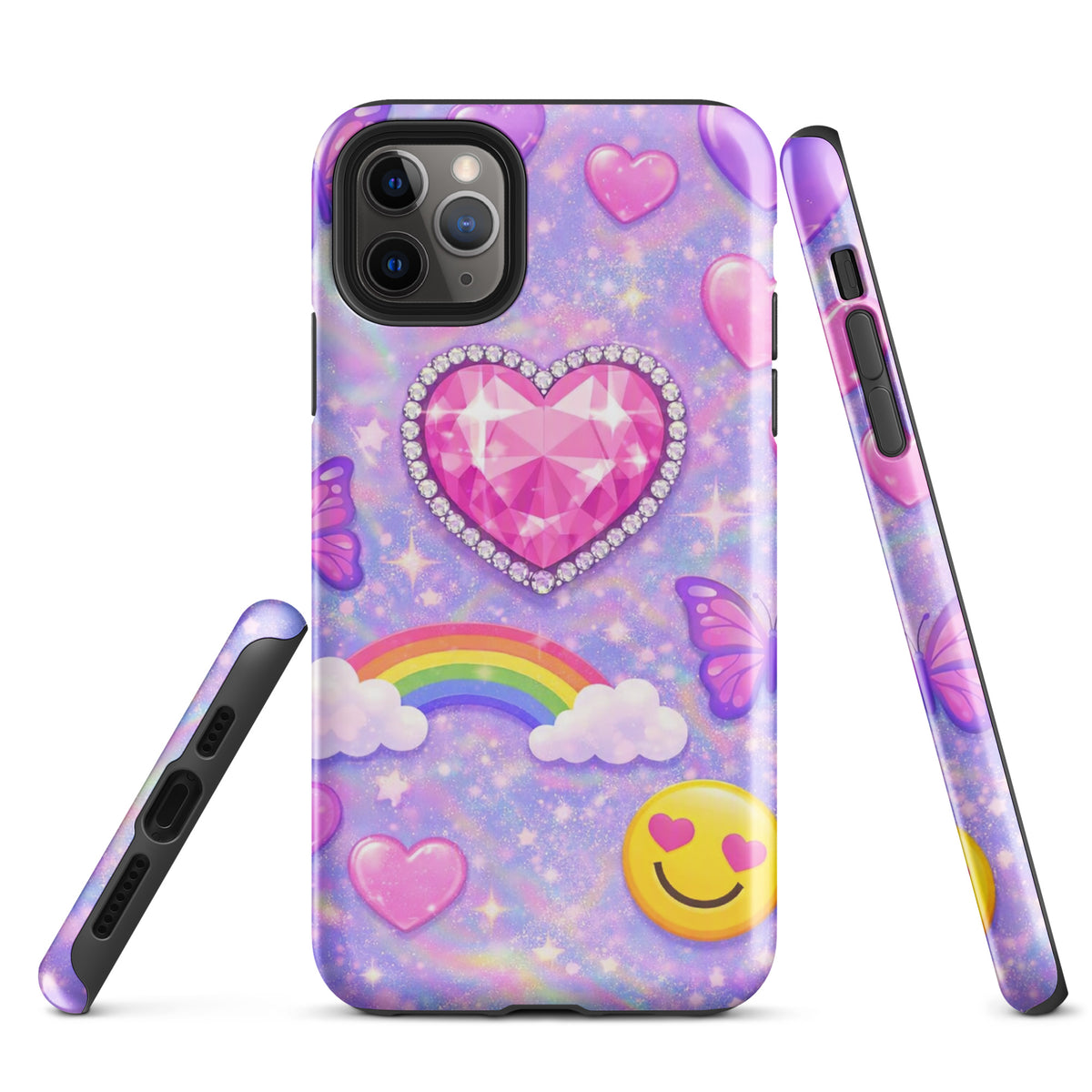 Phone Case for iPhone - Sparkle Heart Fantasy Case (xx203)