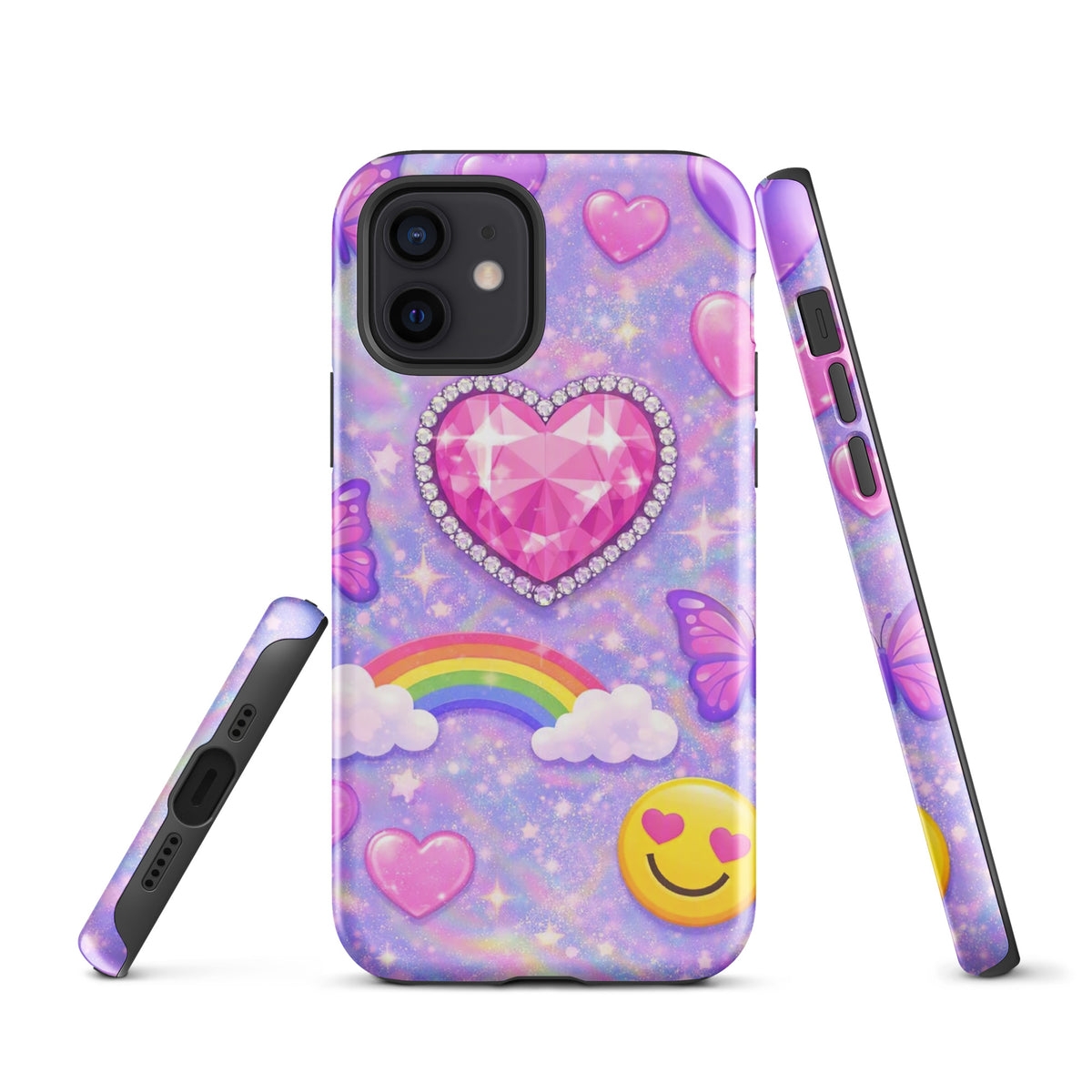 Phone Case for iPhone - Sparkle Heart Fantasy Case (xx203)
