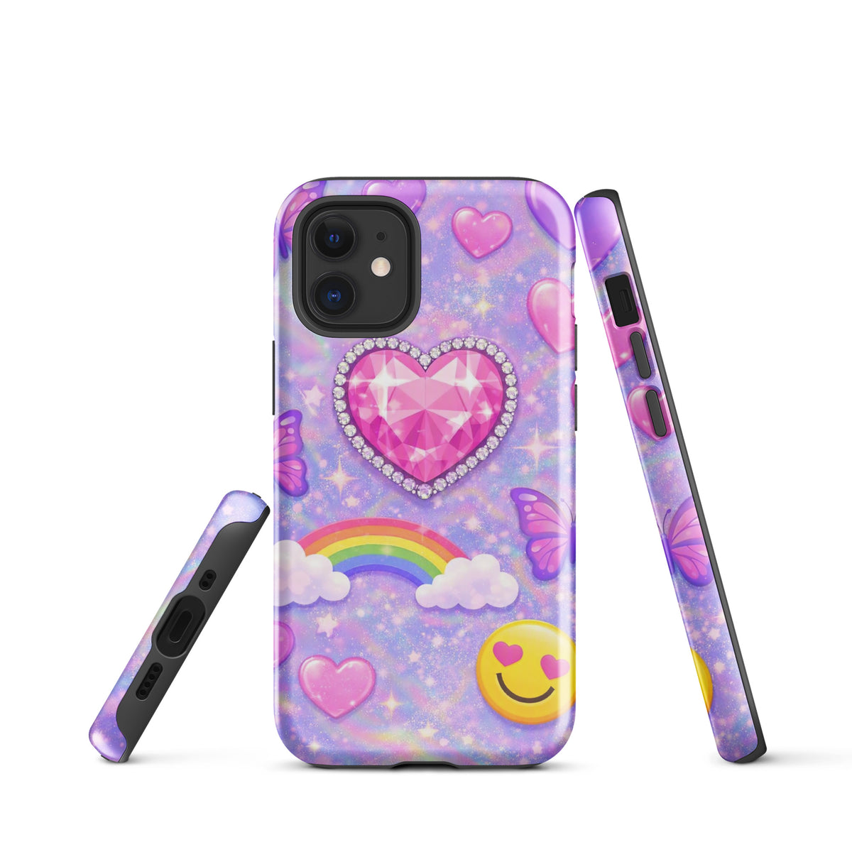 Phone Case for iPhone - Sparkle Heart Fantasy Case (xx203)
