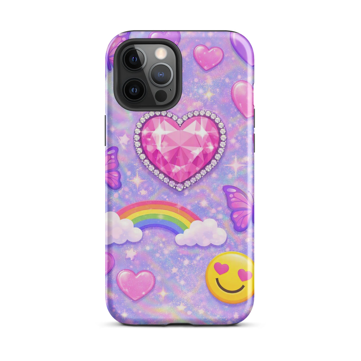 Phone Case for iPhone - Sparkle Heart Fantasy Case (xx203)