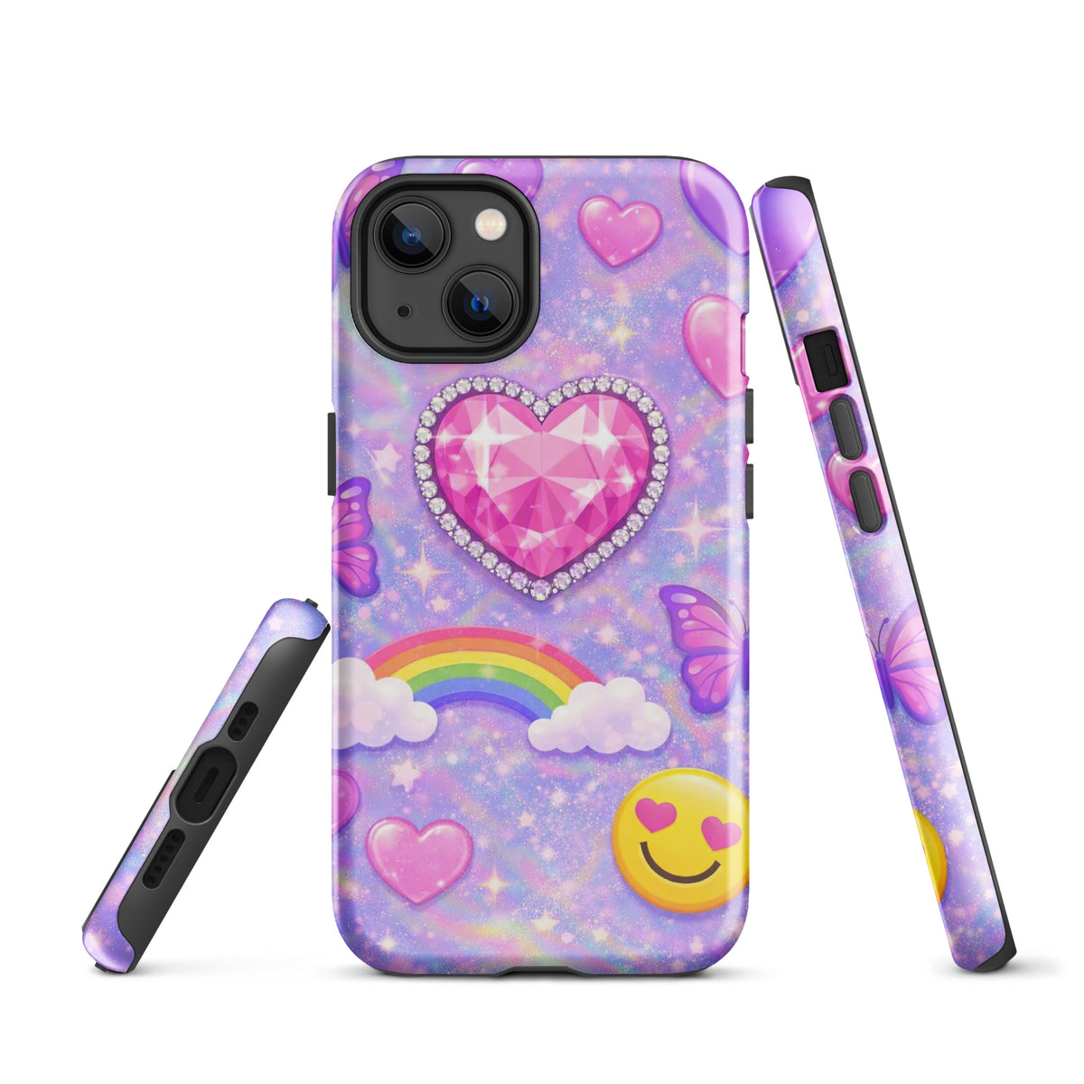 Phone Case for iPhone - Sparkle Heart Fantasy Case (xx203)