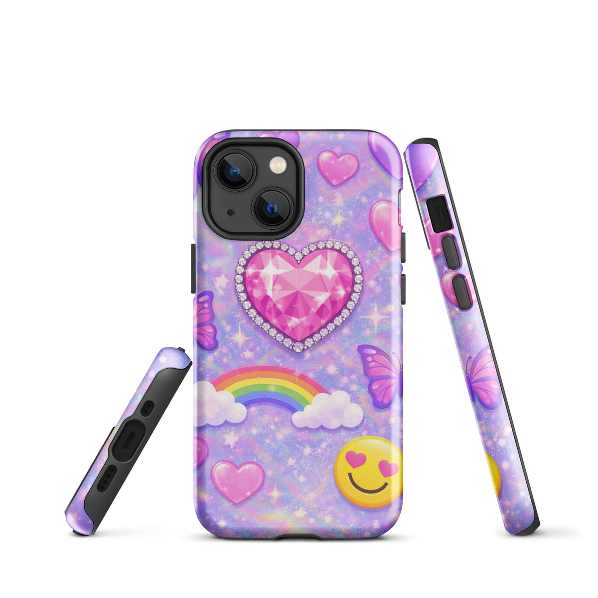 Phone Case for iPhone - Sparkle Heart Fantasy Case (xx203)