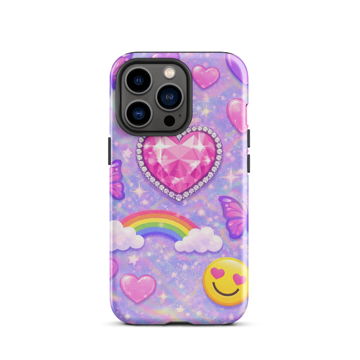 Phone Case for iPhone - Sparkle Heart Fantasy Case (xx203)